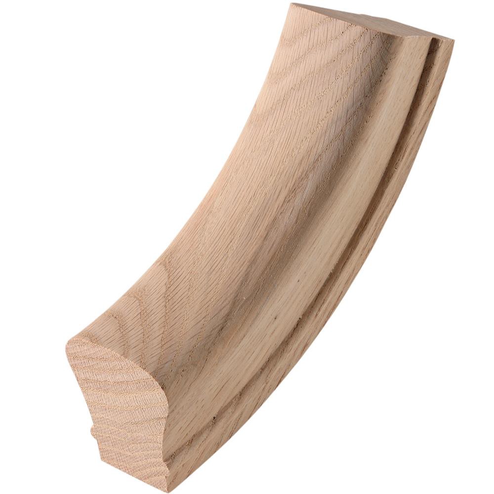 slide 1 of 4, L.J. Smith Stair Systems 2.25-in x 9.25-in Unfinished Wood Red oak Interior 7012 Angle, 1 ct