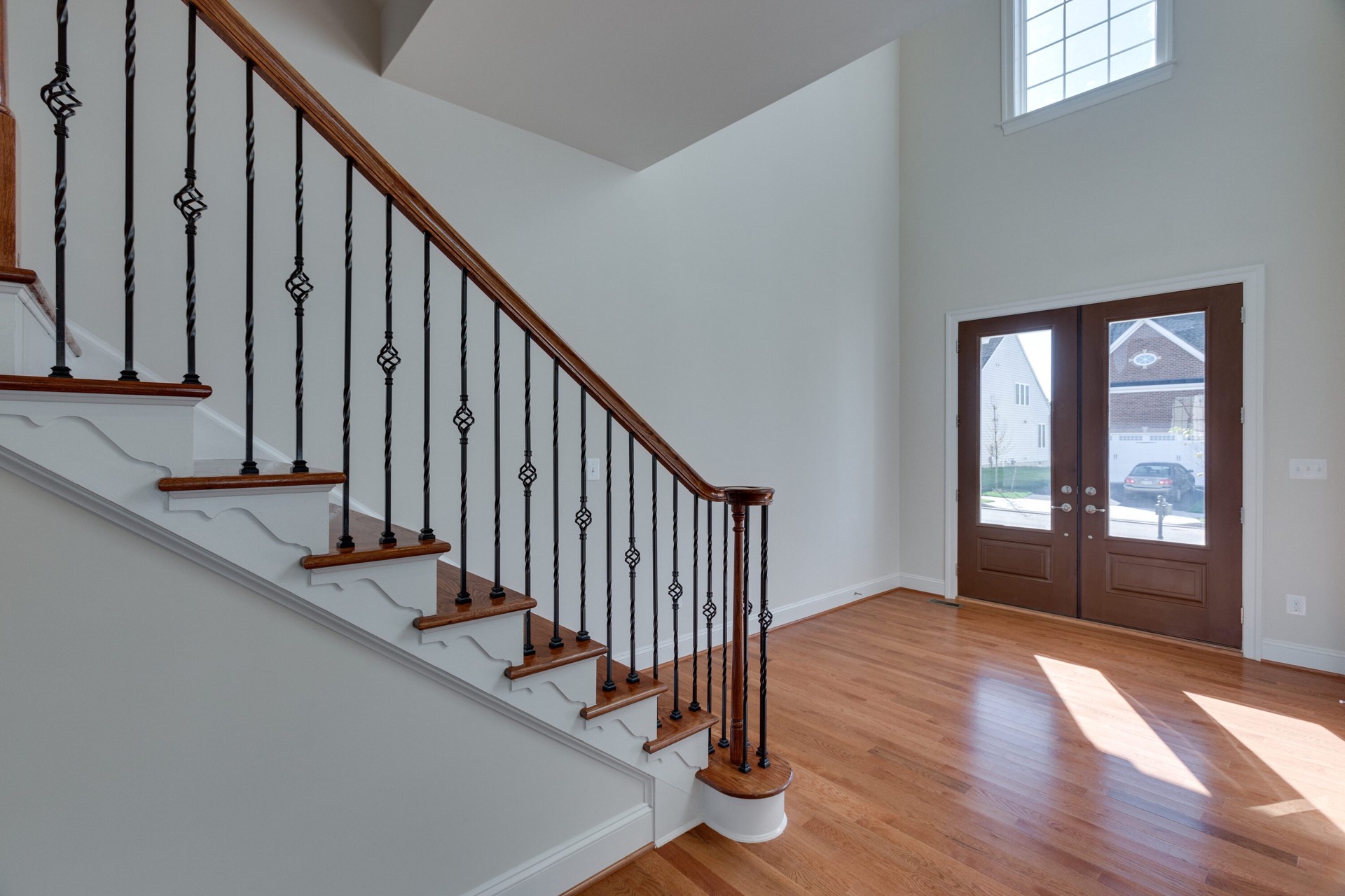 slide 6 of 6, L.J. Smith Stair Systems 1.188-in x 1.375-in Matte Black Wrought iron Flat Stair Baluster Shoe, 1 ct