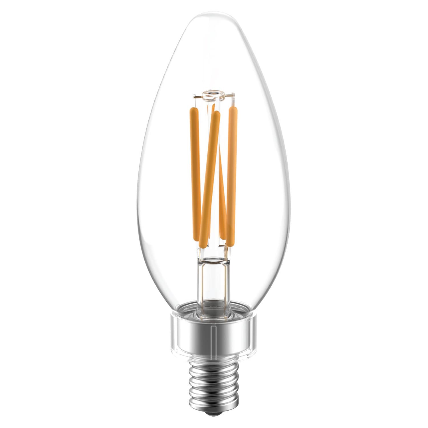 slide 3 of 6, GE Reveal HD 60 -Watt EQ B10 Color-enhancing Candelabra base (E-12) Dimmable LED Decorative Light Bulb 3 -Pack, 1 ct