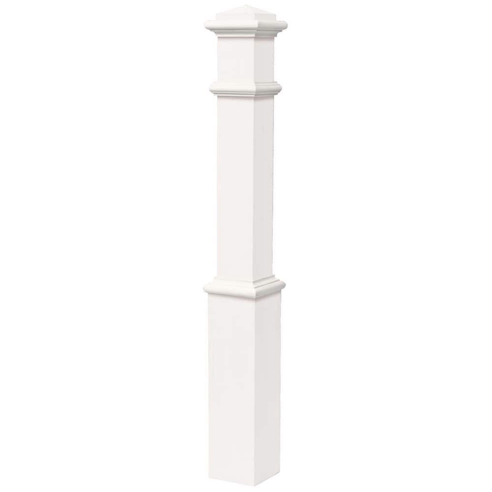 slide 1 of 4, L.J. Smith Stair Systems 56-in x 5.5-in Primed Poplar Craftsman Starting Stair Newel Post, 1 ct