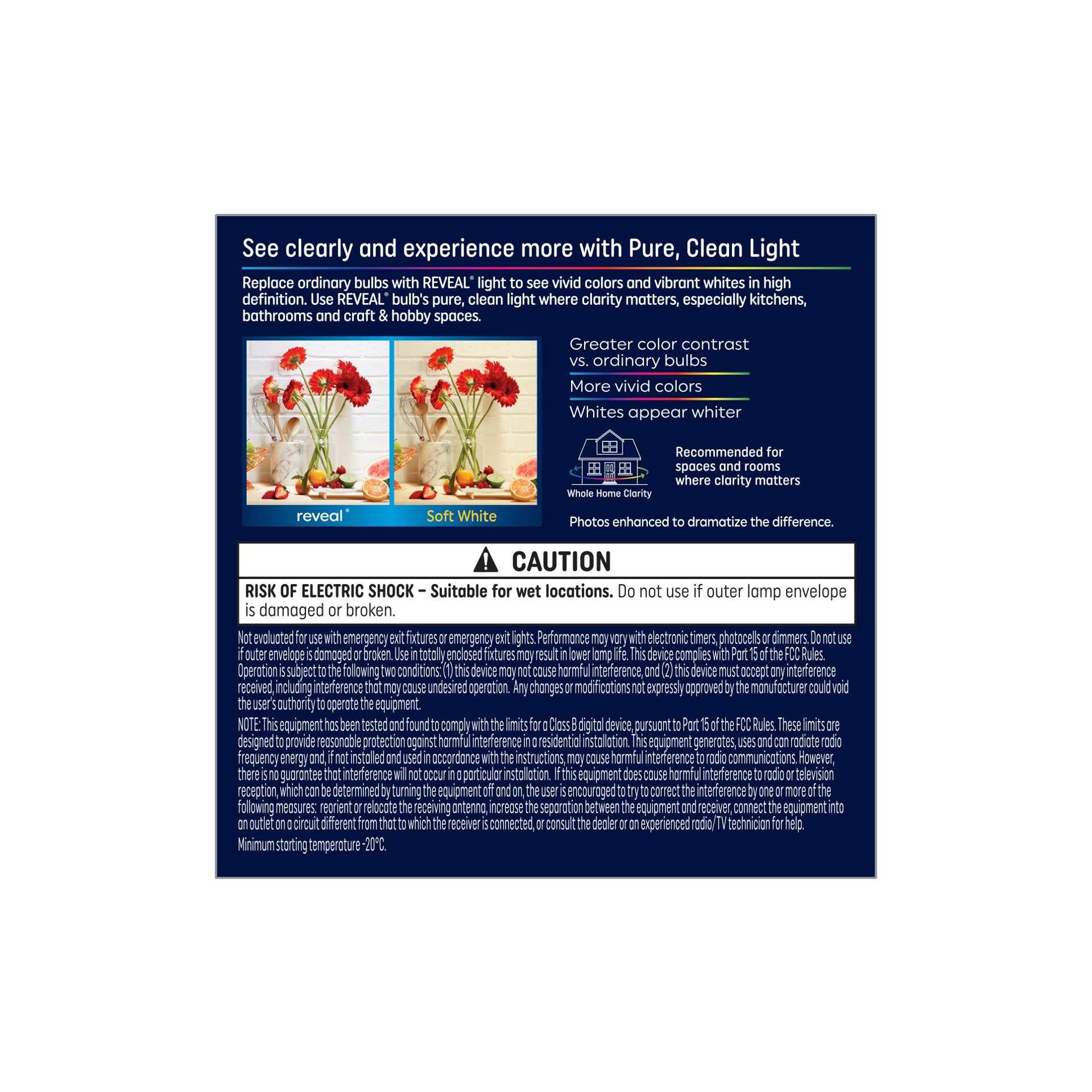 slide 4 of 6, GE 60 -Watt EQ A15 Color-enhancing Medium base (E-26) Dimmable LED Specialty Light Bulb 2 -Pack, 1 ct