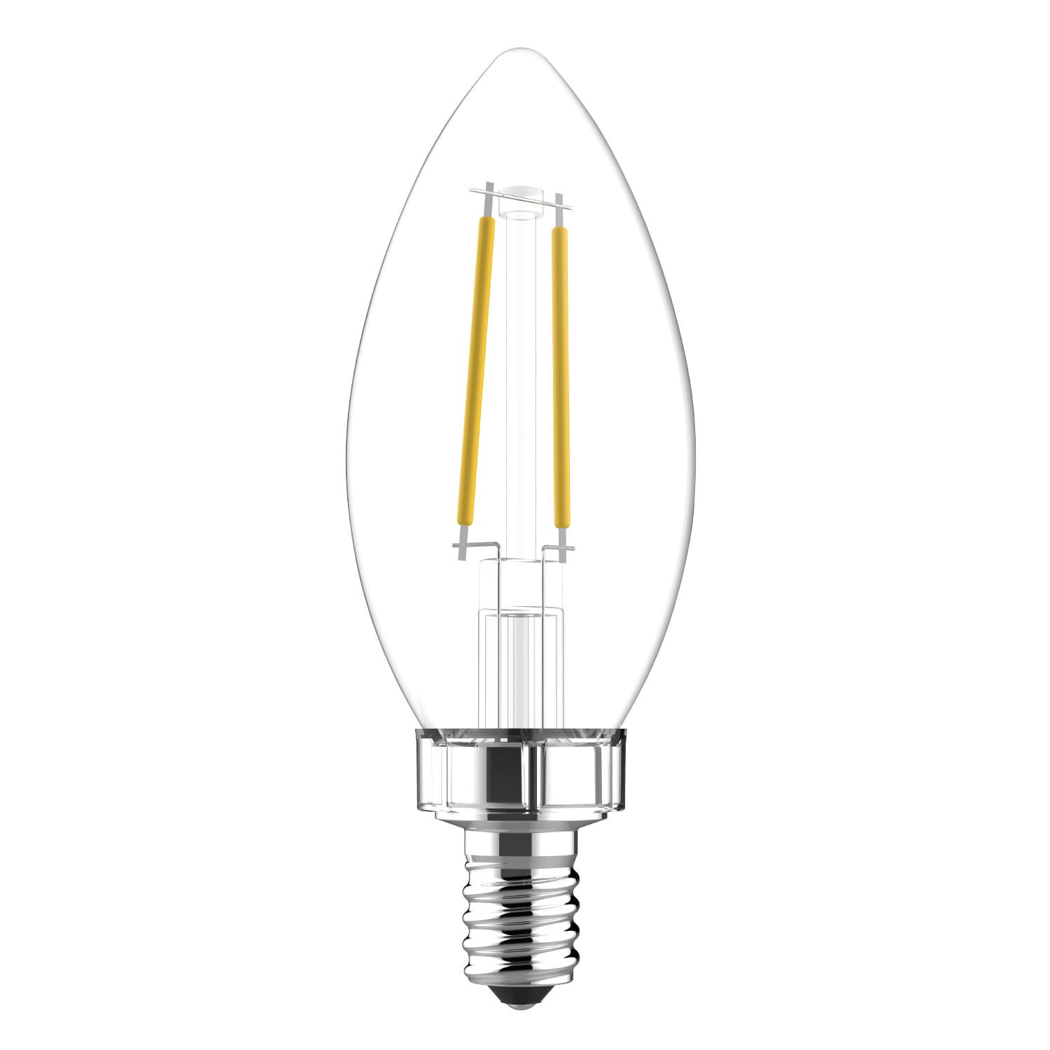 slide 3 of 6, GE Relax HD 40 -Watt EQ B11 Soft white Candelabra screw base E12 Dimmable LED Decorative Light Bulb 3 -Pack, 1 ct
