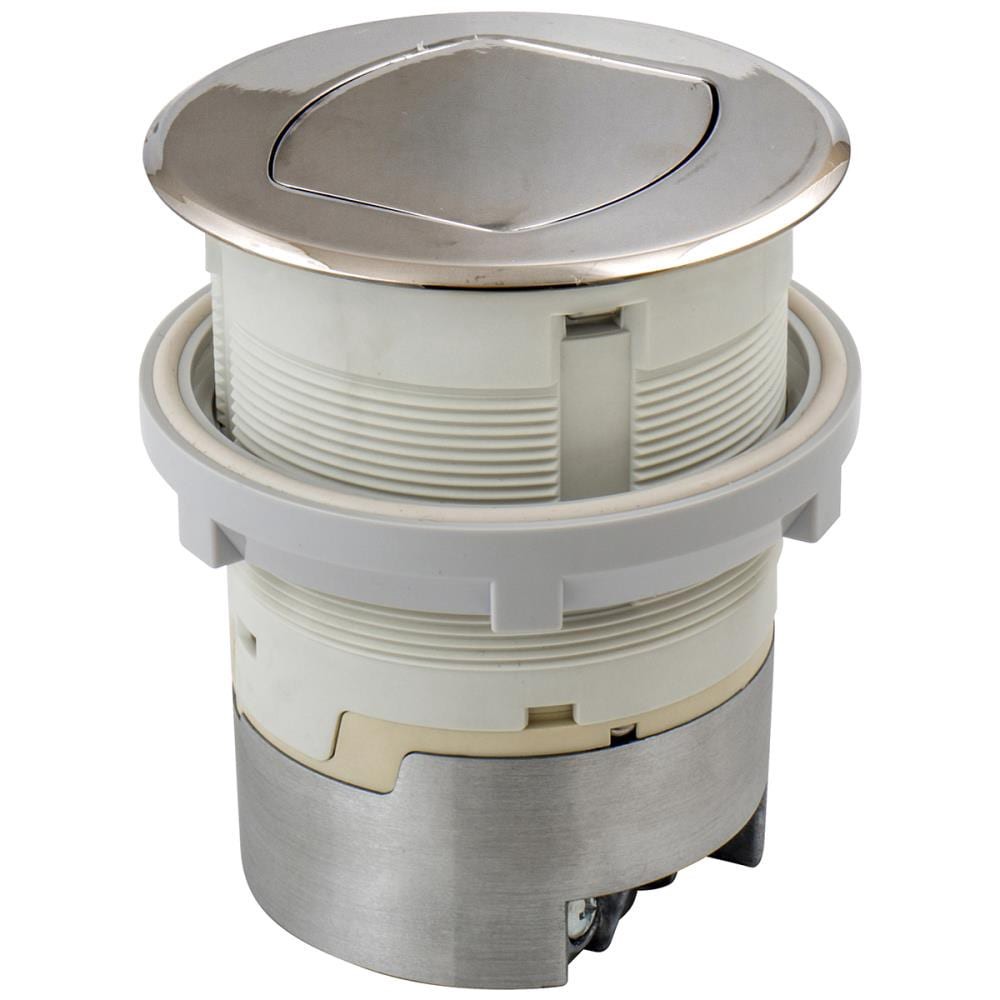 slide 5 of 6, Hubbell Bryant 15A Tri-Power Pop Up Counter Receptacle 15 -Amp 125-volt Tamper Resistant Recessed Pop-Out Residential/Commercial Duplex Outlet , Nickel, 1 ct