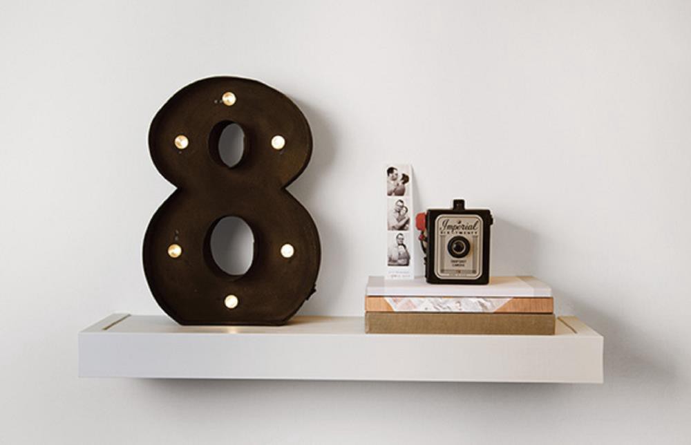 slide 6 of 6, High & Mighty 6-in D x 24-in L White Plastic Rectangular Shelf kit, 1 ct