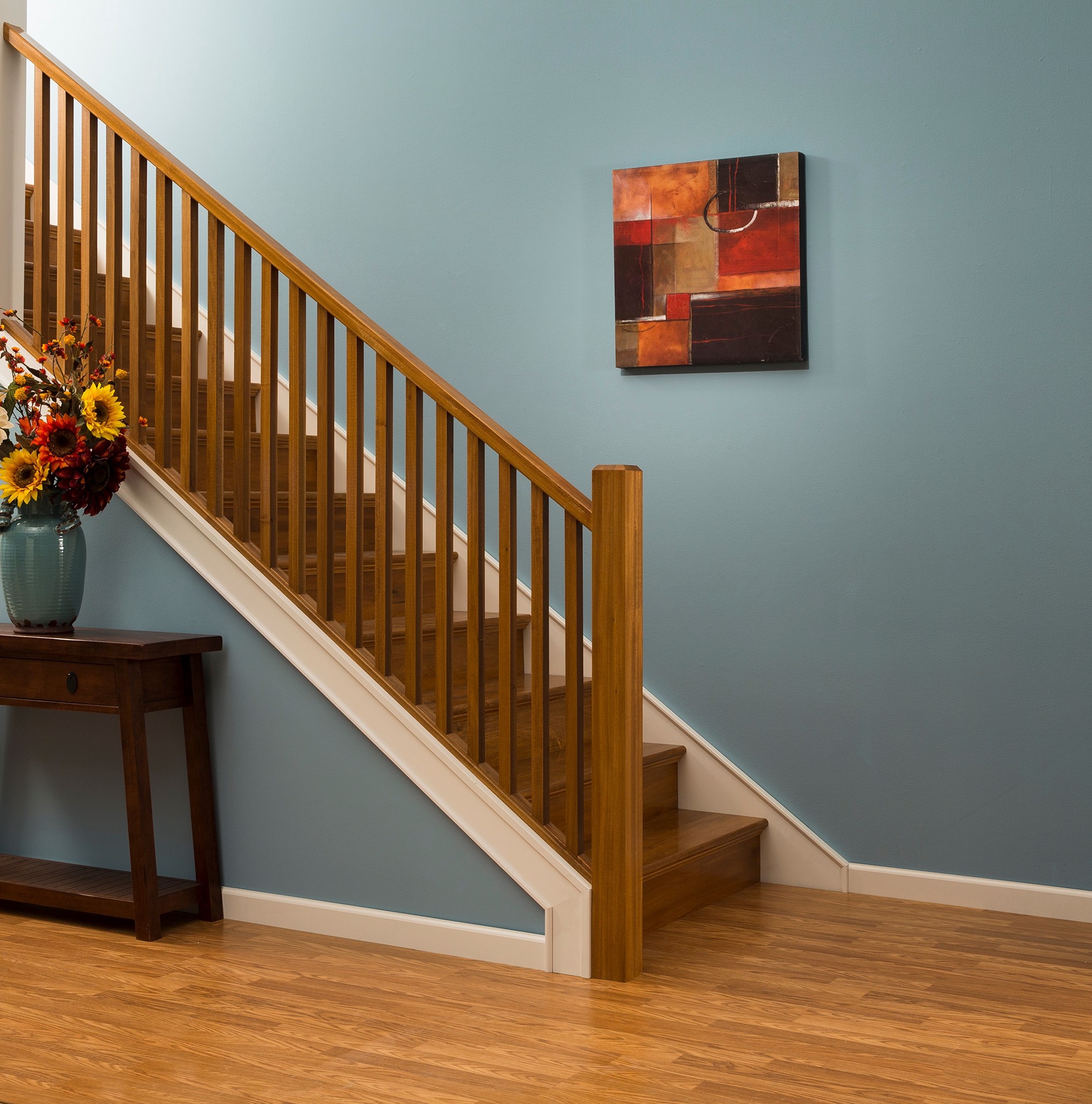 slide 3 of 4, RELIABILT 42.0-in x 11.5-in x 1.03-in Unfinished Red oak No return Bullnose Stair Tread, 1 ct