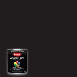 Krylon COLORmaxx Acrylic Pre-Tinted Black Paint (1-quart)