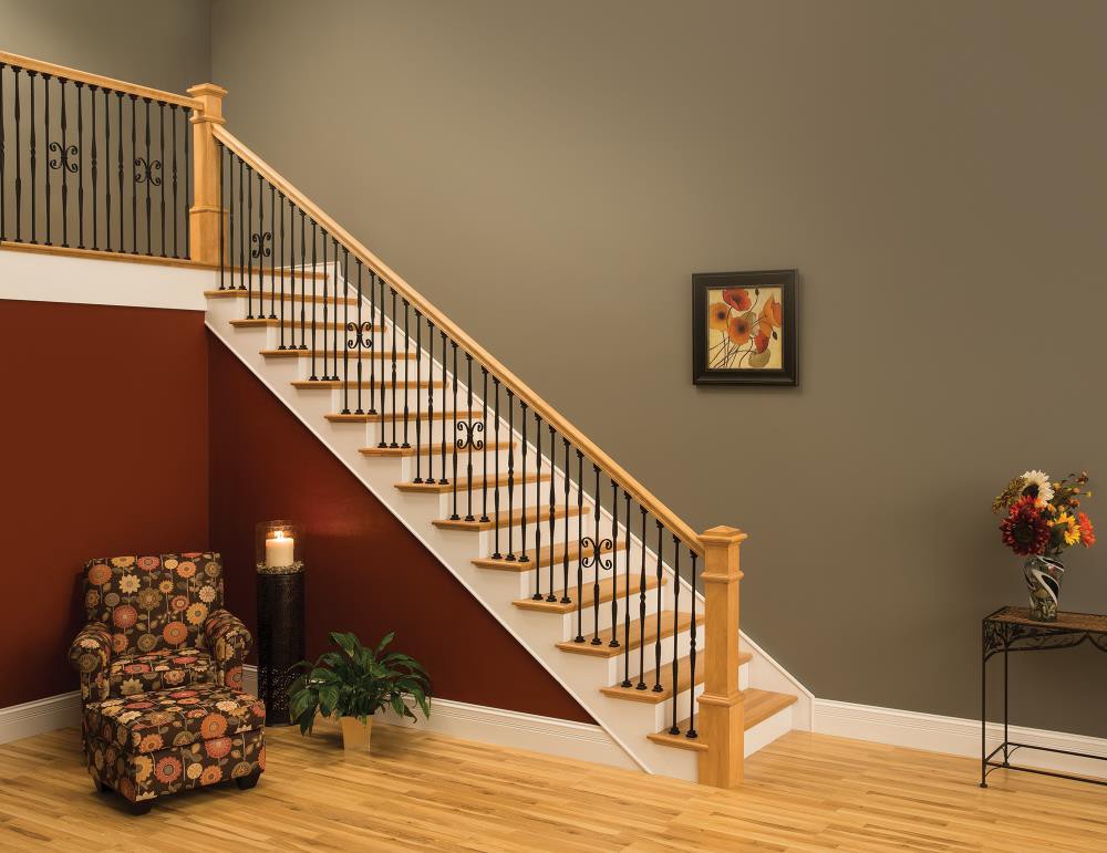 slide 2 of 4, L.J. Smith Stair Systems 56-in x 5.5-in Unfinished Red oak Craftsman Starting Stair Newel Post, 1 ct