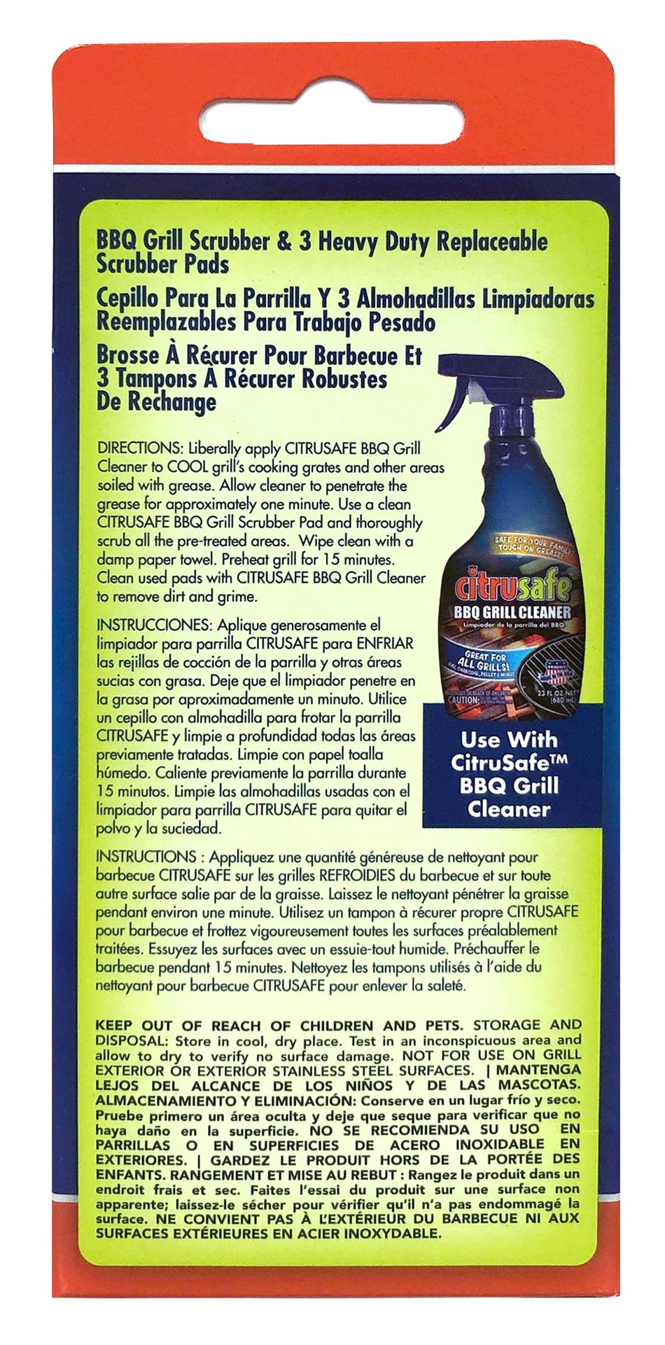 slide 4 of 6, Citrusafe 1 Piece count Grill grate/grid cleaner, 1 ct