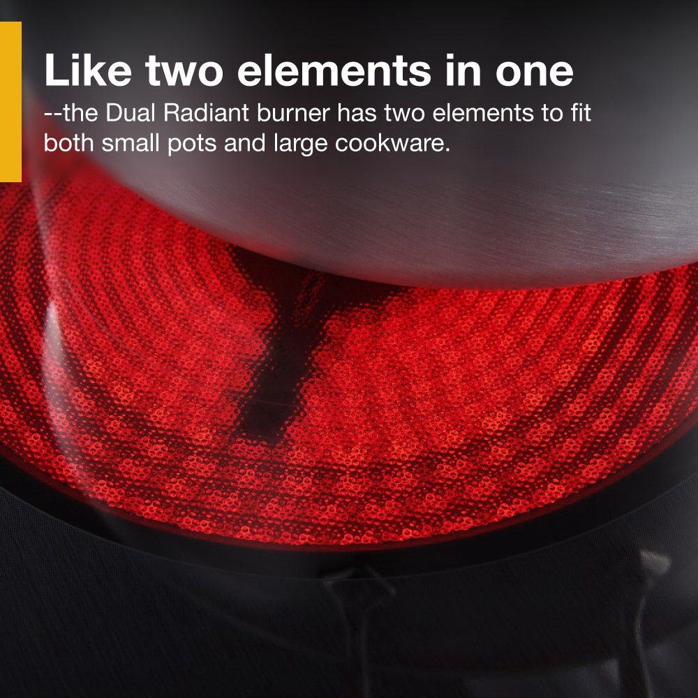 slide 6 of 6, Whirlpool 30-in 4 burners Smooth surface Black Electric Cooktop, 1 ct