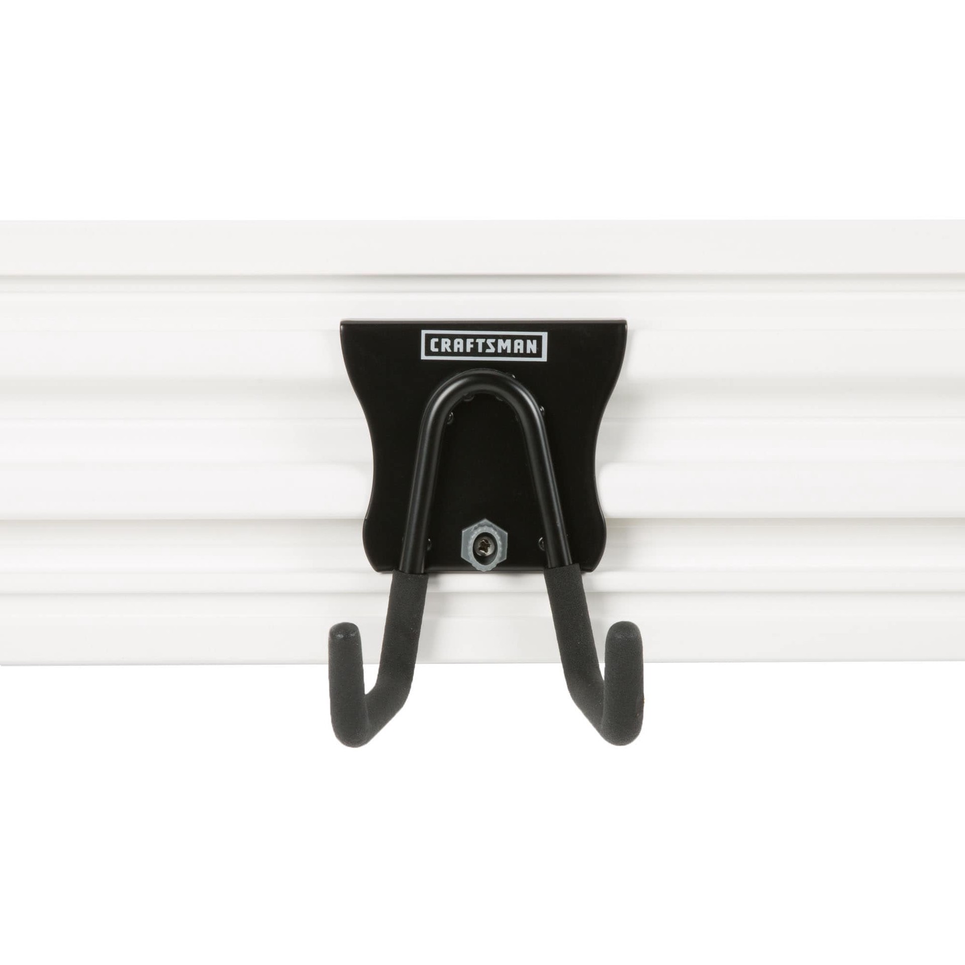 slide 2 of 6, CRAFTSMAN VERSATRACK 20 -Piece 48-in White and Black Composite Multipurpose Storage rail system, 1 ct