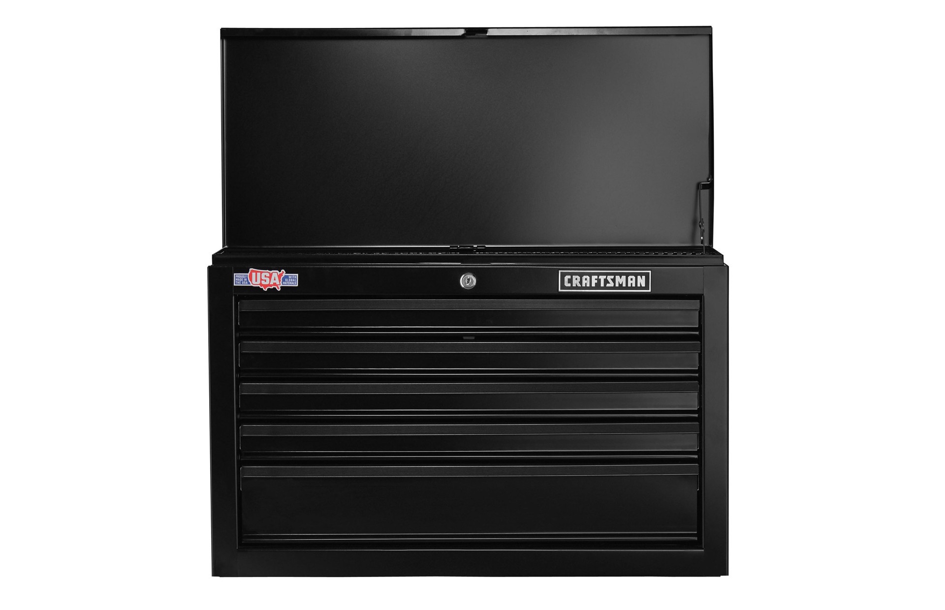 slide 5 of 6, CRAFTSMAN 1000 Series 26.07-in W x 17.49-in H x 12.1-in D 5 -Drawer Steel Tool Chest ( Black ), 1 ct