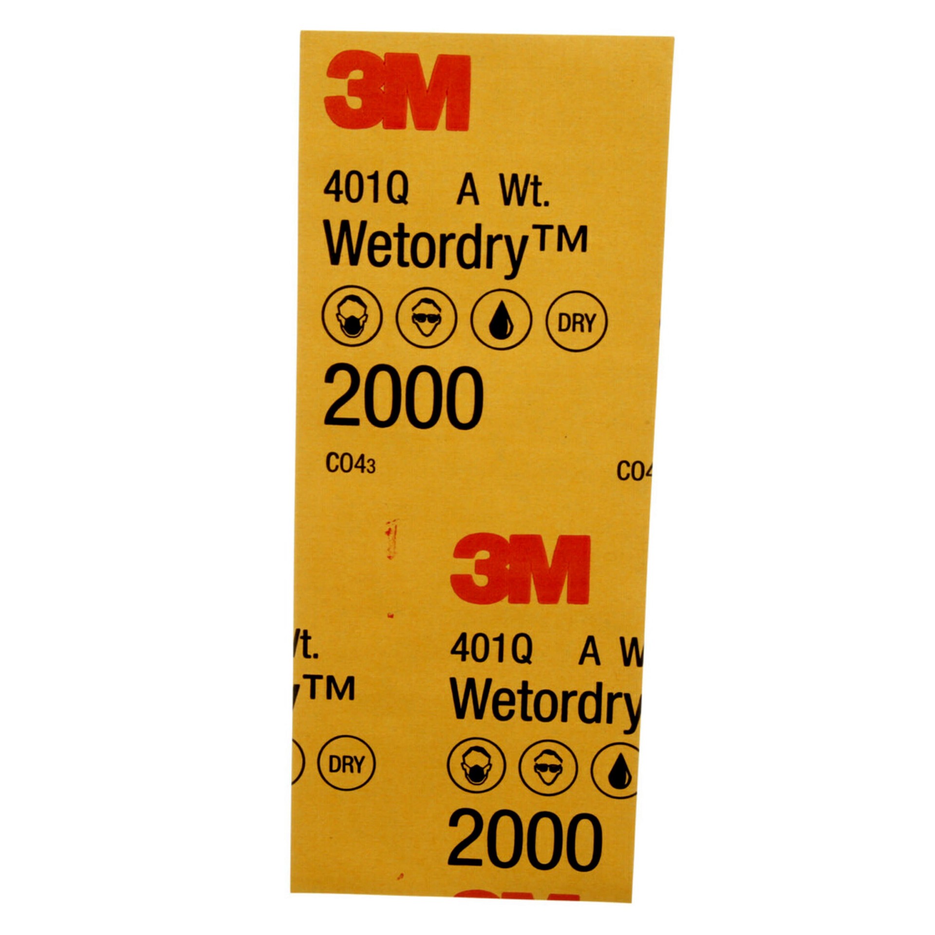 slide 6 of 6, 3M Wetordry Ultra fine 2000 -Grit Sheet Sandpaper 3.66-in W x 9.0-in L 10 -Pack, 1 ct