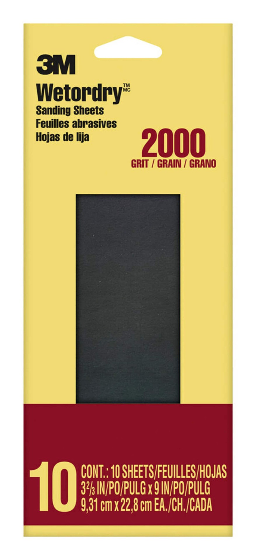 slide 1 of 6, 3M Wetordry Ultra fine 2000 -Grit Sheet Sandpaper 3.66-in W x 9.0-in L 10 -Pack, 1 ct