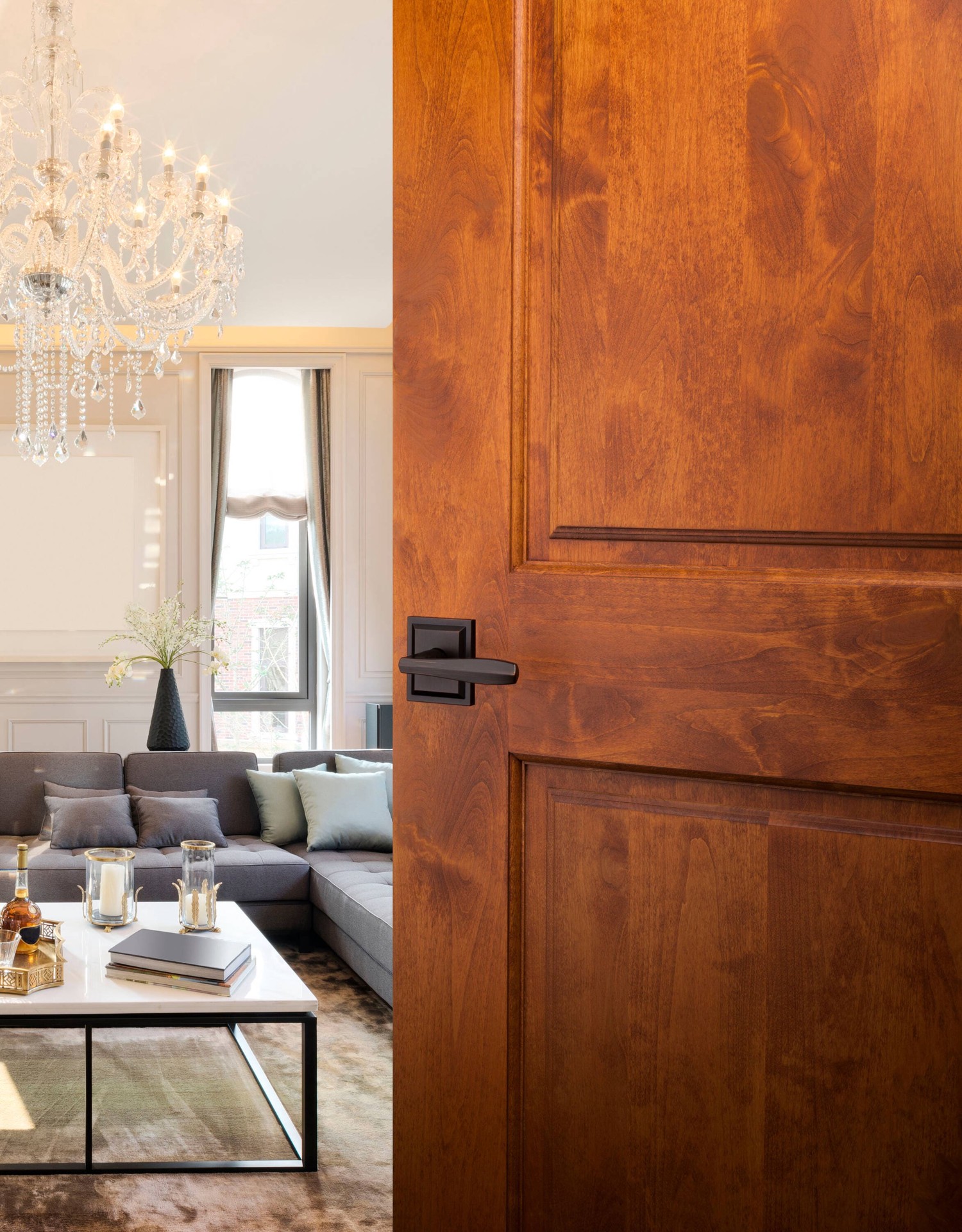 slide 5 of 6, Baldwin Prestige Torrey Venetian Bronze Interior Bed/Bath Privacy Door Handle, 1 ct