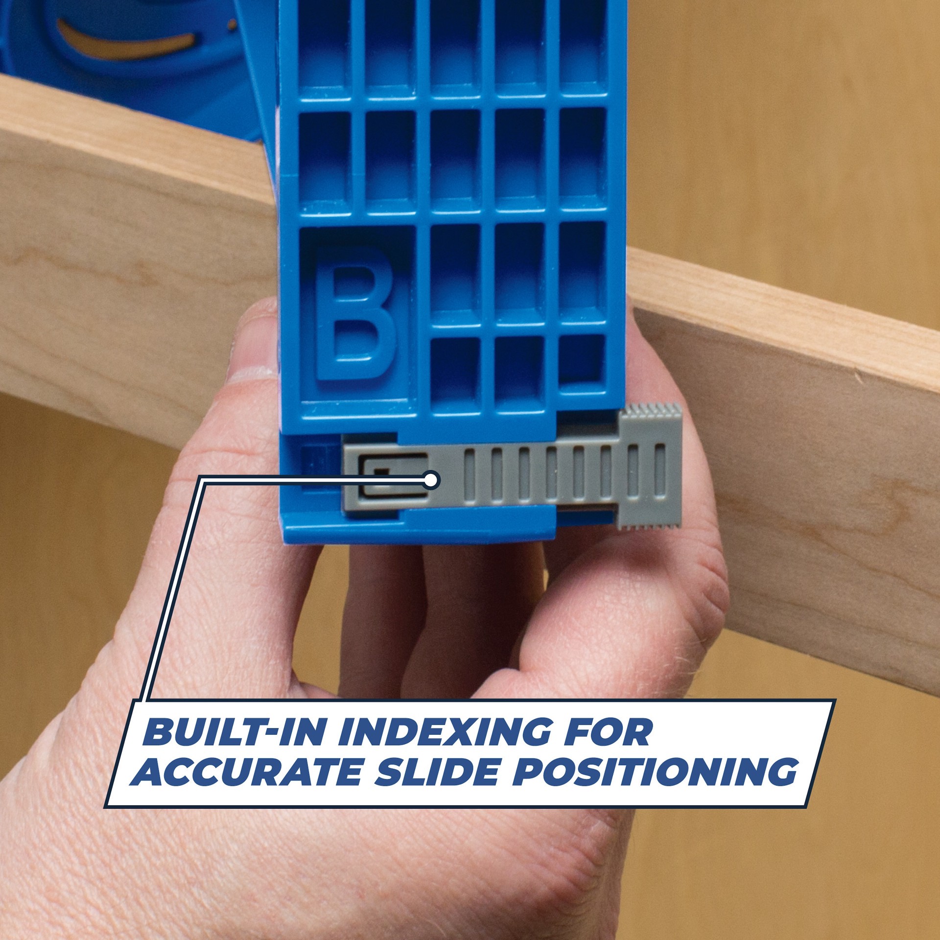 slide 3 of 6, Kreg Drawer Slide Jig - Accurate Slide Positioning with Built-in Indexing Tabs, 1 ct