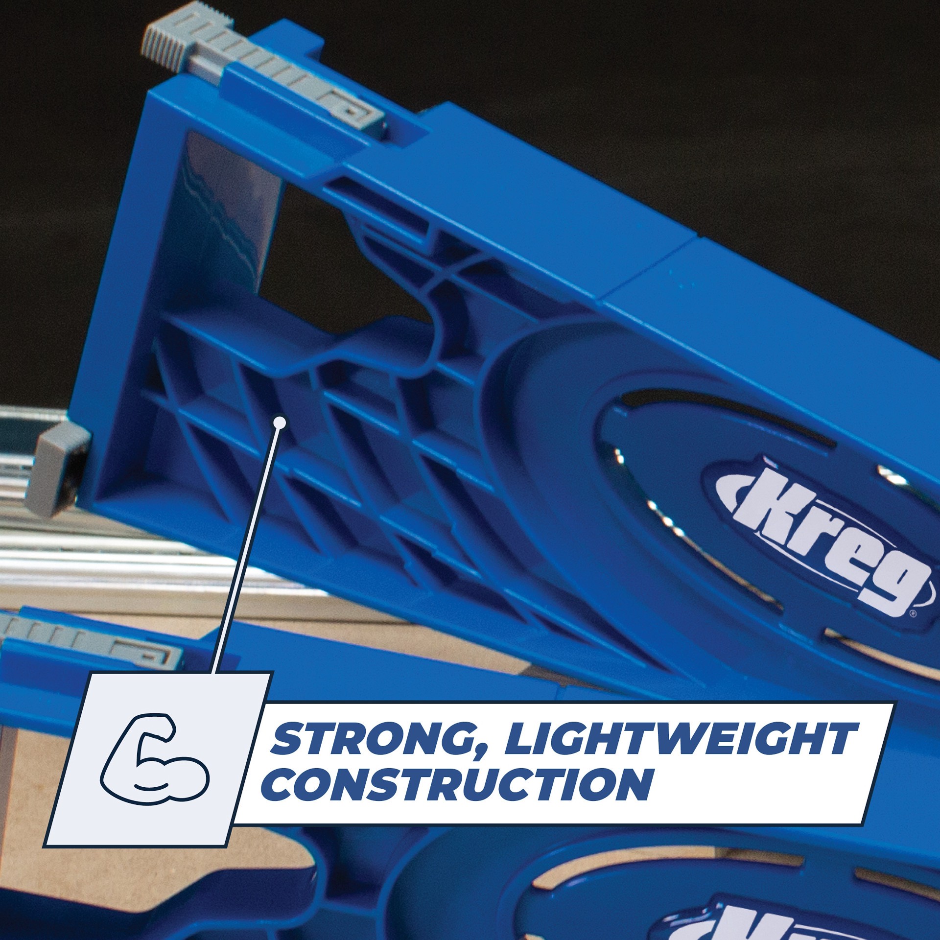 slide 6 of 6, Kreg Drawer Slide Jig - Accurate Slide Positioning with Built-in Indexing Tabs, 1 ct