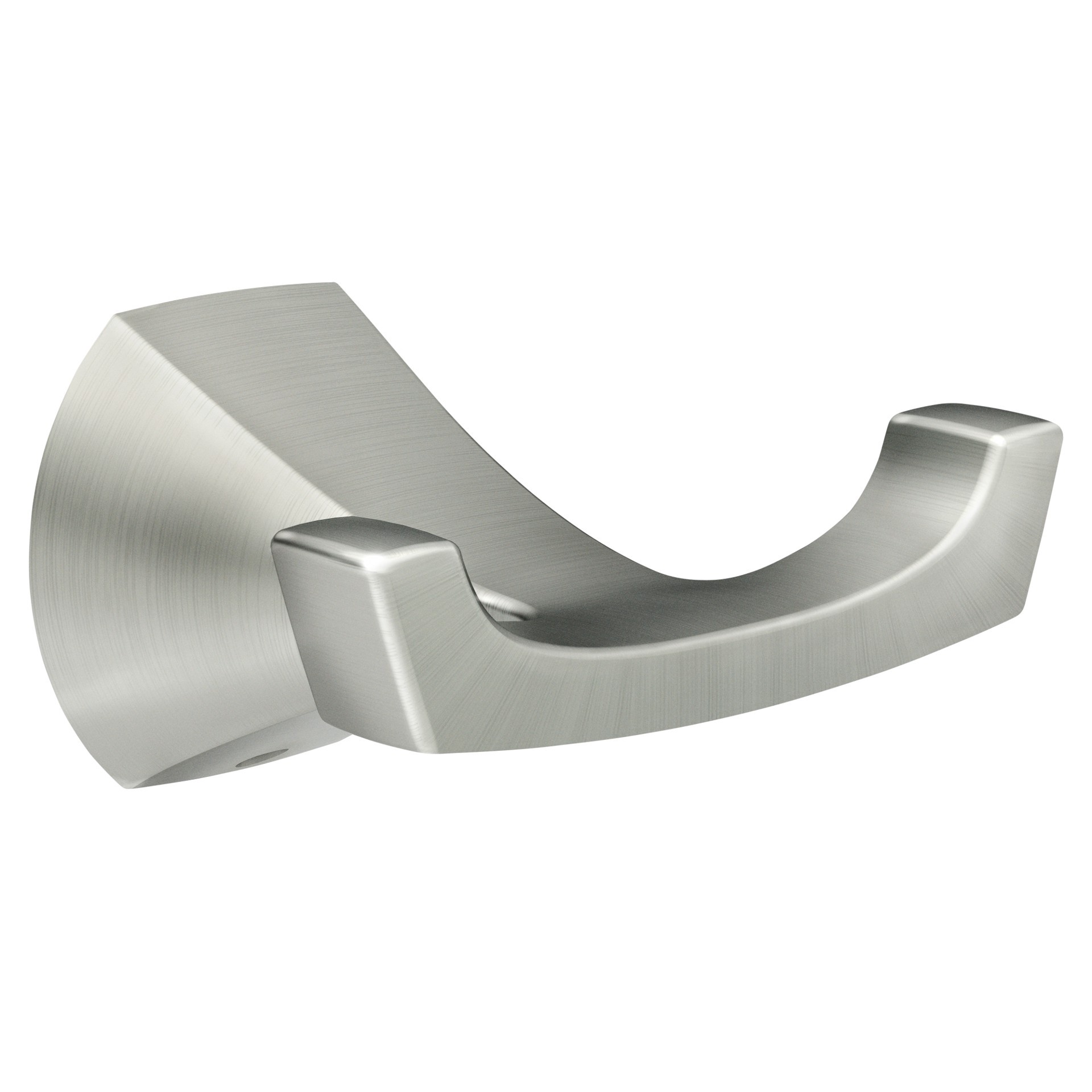 slide 1 of 6, Moen Lindor Brushed Nickel Double -Hook Wall mount Towel Hook, 1 ct