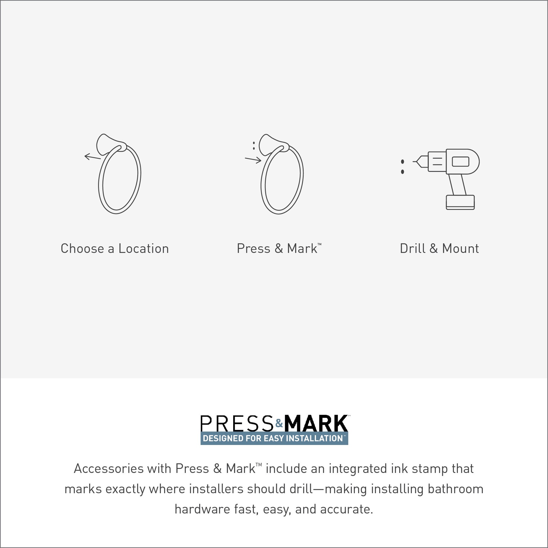 slide 2 of 6, Moen Lindor Brushed Nickel Wall mount Single Towel Ring, 1 ct