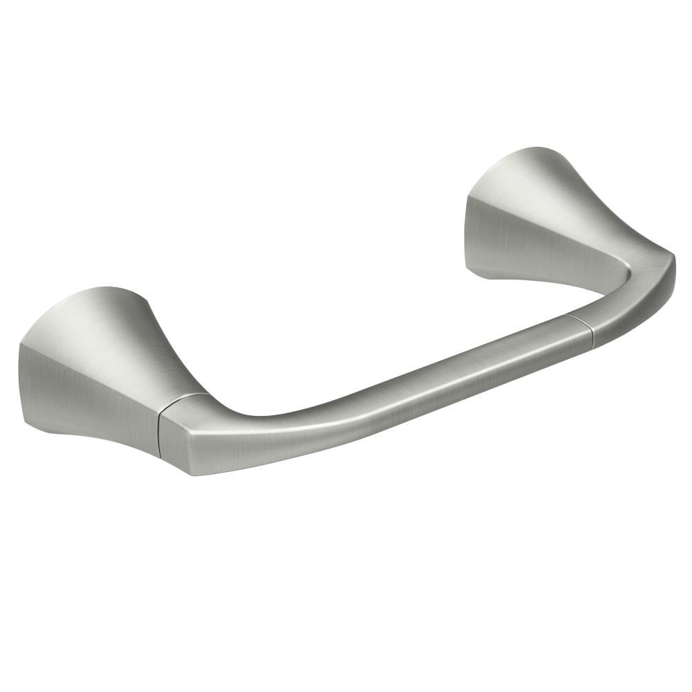 slide 1 of 6, Moen Lindor Brushed Nickel Wall mount Pivot Toilet Paper Holder 1 -Rolls, 1 ct