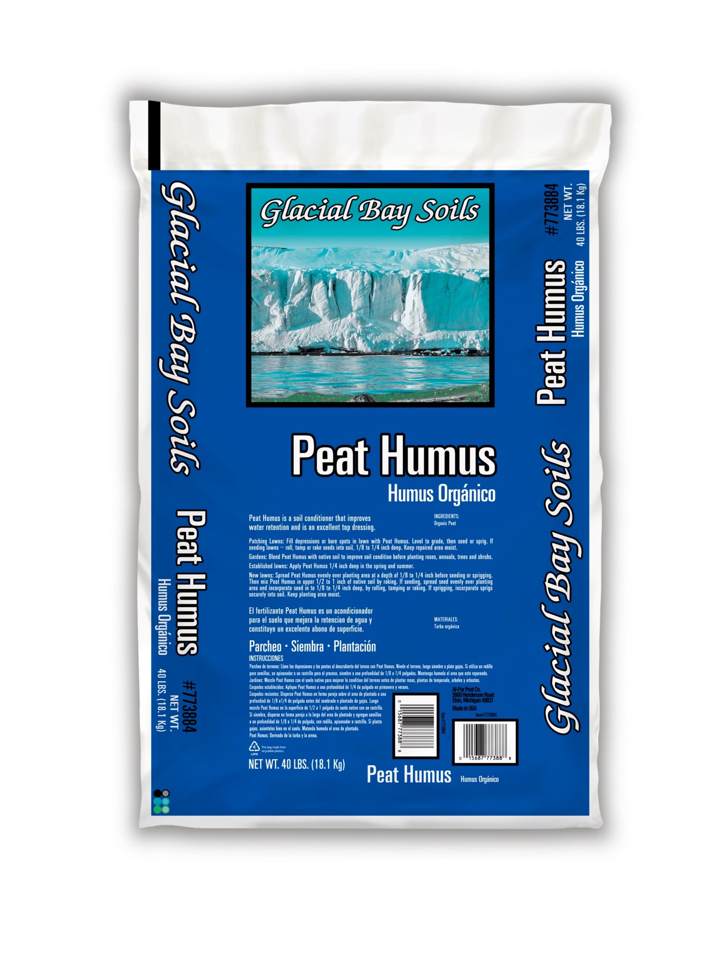 slide 1 of 3, Glacial Bay Soils Peat Humus 40 Pound(s) Grass and sod Organic Lawn soil, 1 ct