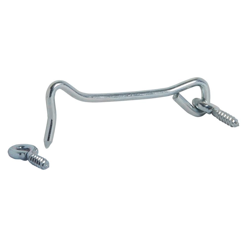 slide 2 of 4, National Hardware 3.93-in Zinc plated Steel Gate hook and eye, 1 ct