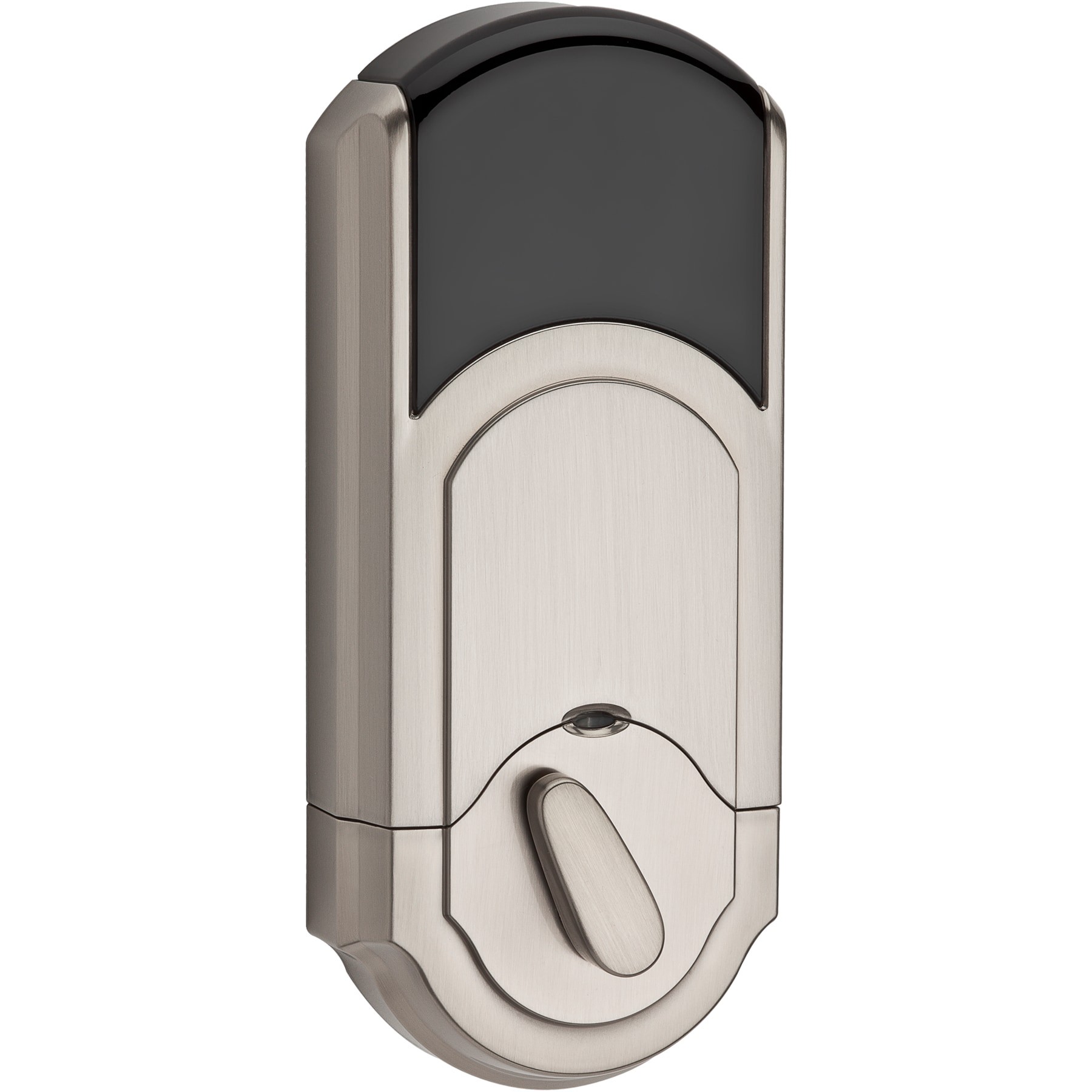 slide 3 of 6, Kwikset SmartCode 910 Satin Nickel Single Cylinder Smartkey Electronic Deadbolt Smart Lock with Lighted Keypad, 1 ct