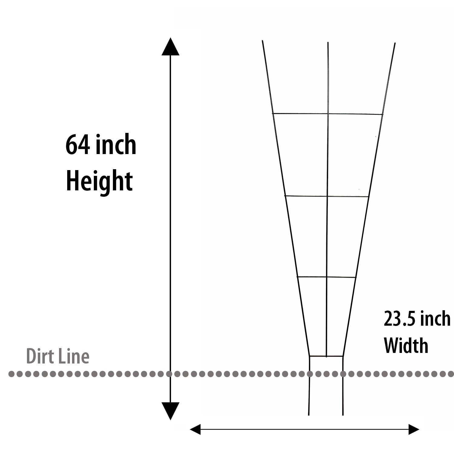 slide 4 of 4, Style Selections 22-in W x 64-in H Black Steel Fan Garden Trellis For Climbing Plants For Roses, 1 ct