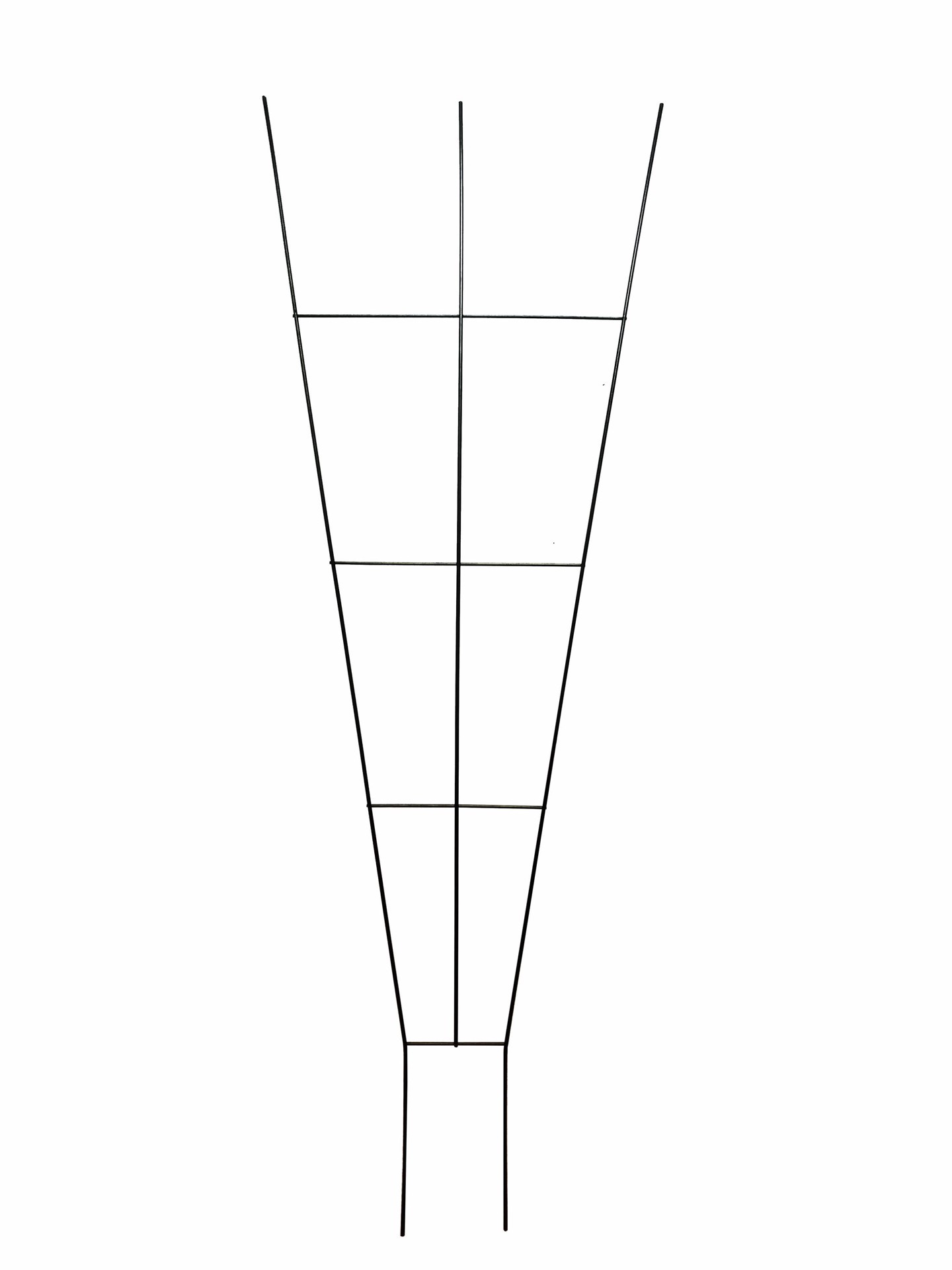 slide 1 of 4, Style Selections 22-in W x 64-in H Black Steel Fan Garden Trellis For Climbing Plants For Roses, 1 ct