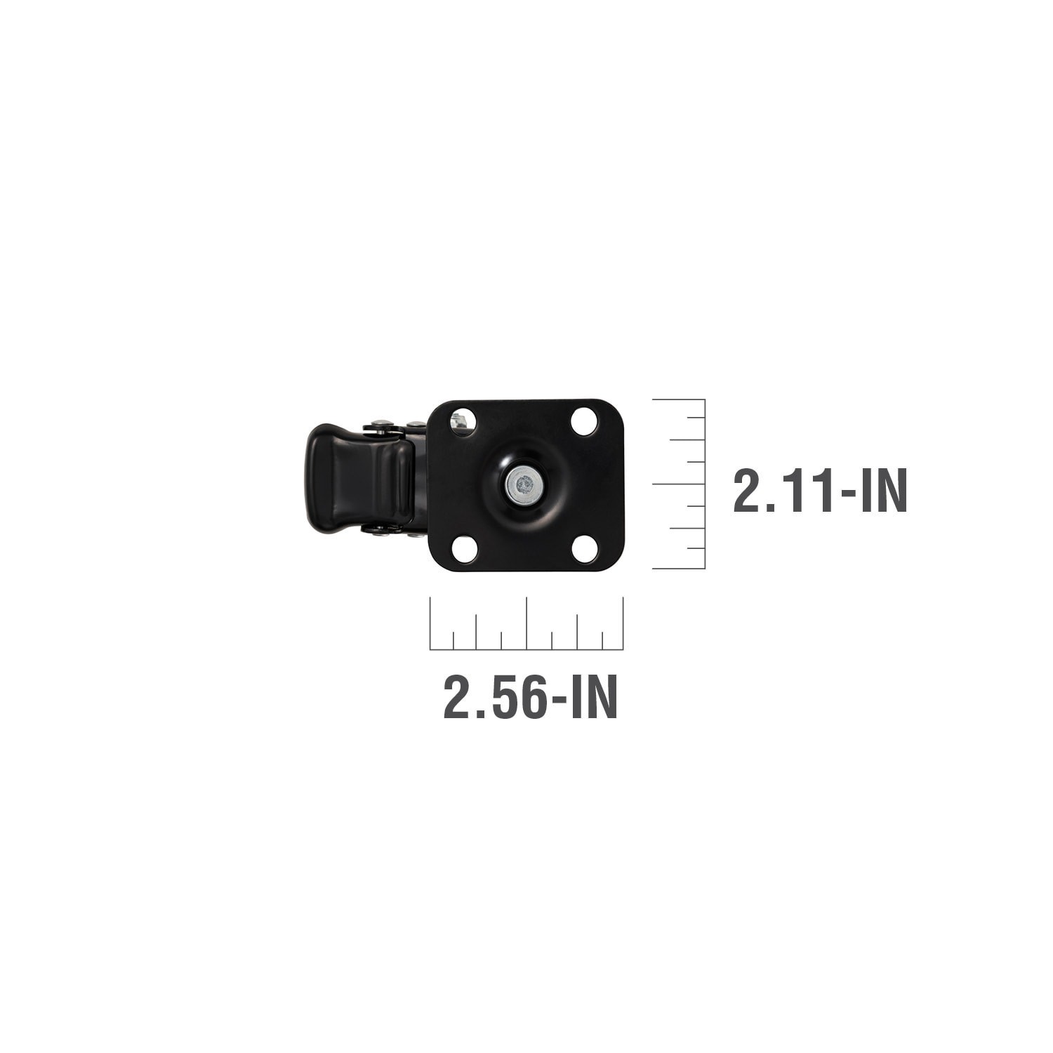 slide 3 of 6, SteelTek 2 -Pack 2-in Rubber Swivel Caster, 1 ct