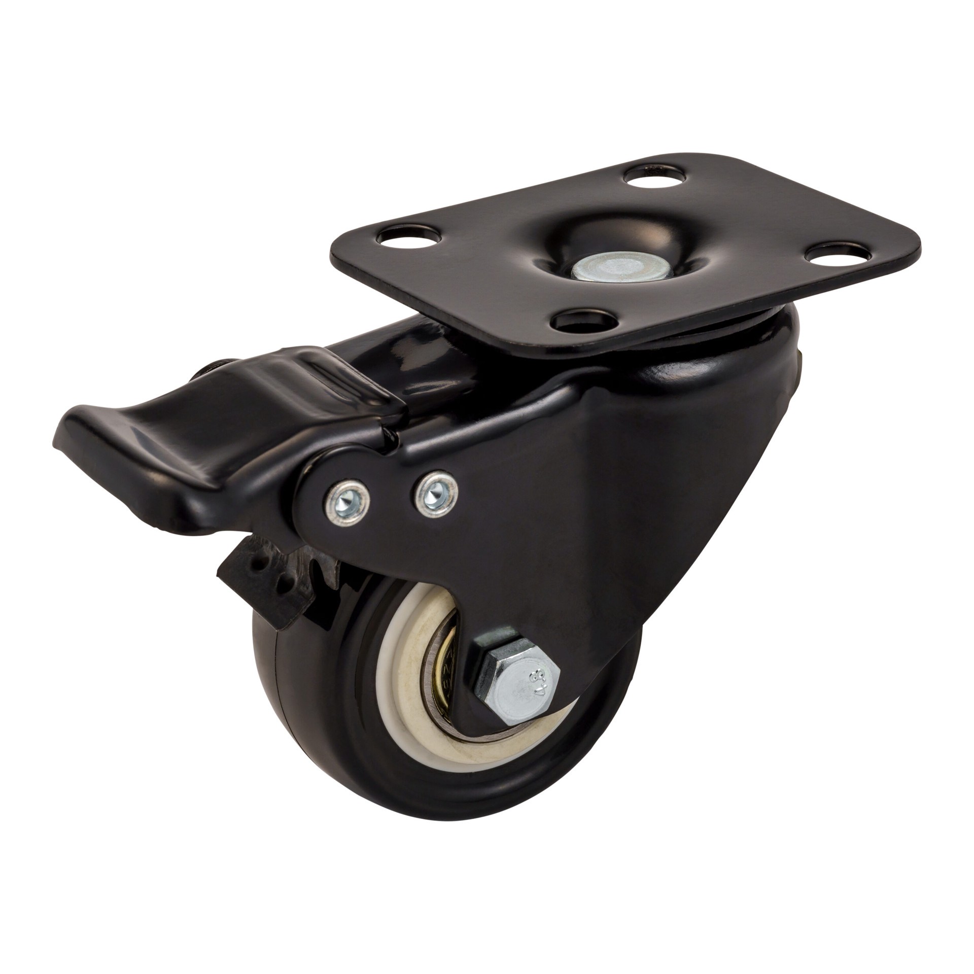 slide 1 of 6, SteelTek 2 -Pack 2-in Rubber Swivel Caster, 1 ct