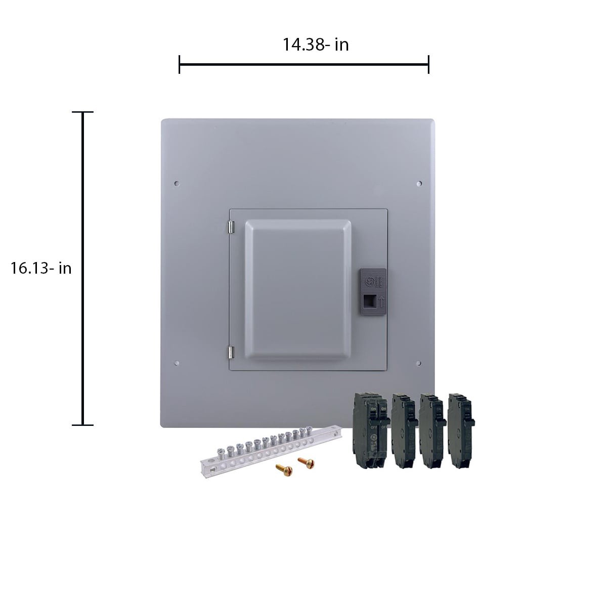 slide 4 of 6, GE PowerMark Gold 125 -Amp 14 -Spaces 24 -Circuit Indoor Convertible Main Lug Load Center (Value Pack), 1 ct