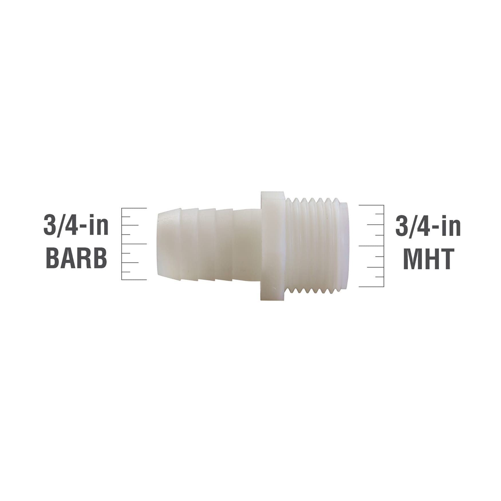 slide 4 of 5, Proline Series 3/4-in x 3/4-in Barbed Barb X Garden Hose Adapter Fitting, 1 ct