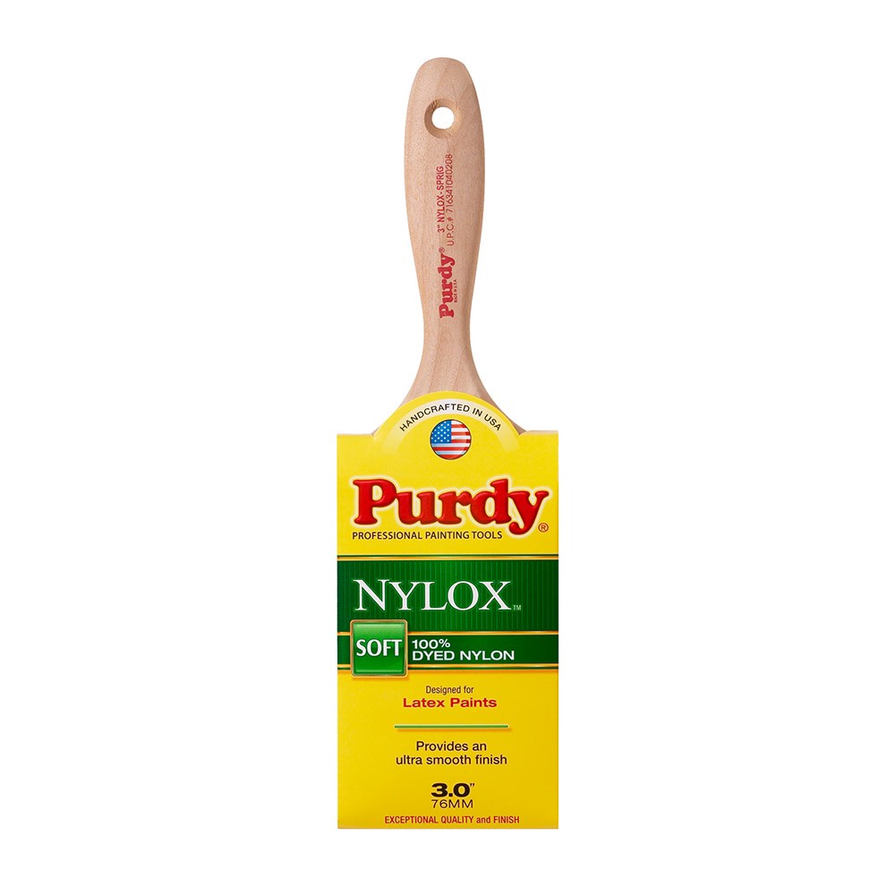 slide 1 of 6, Purdy Nylox 3-in Reusable Flat Wall Trim Brush, 1 ct