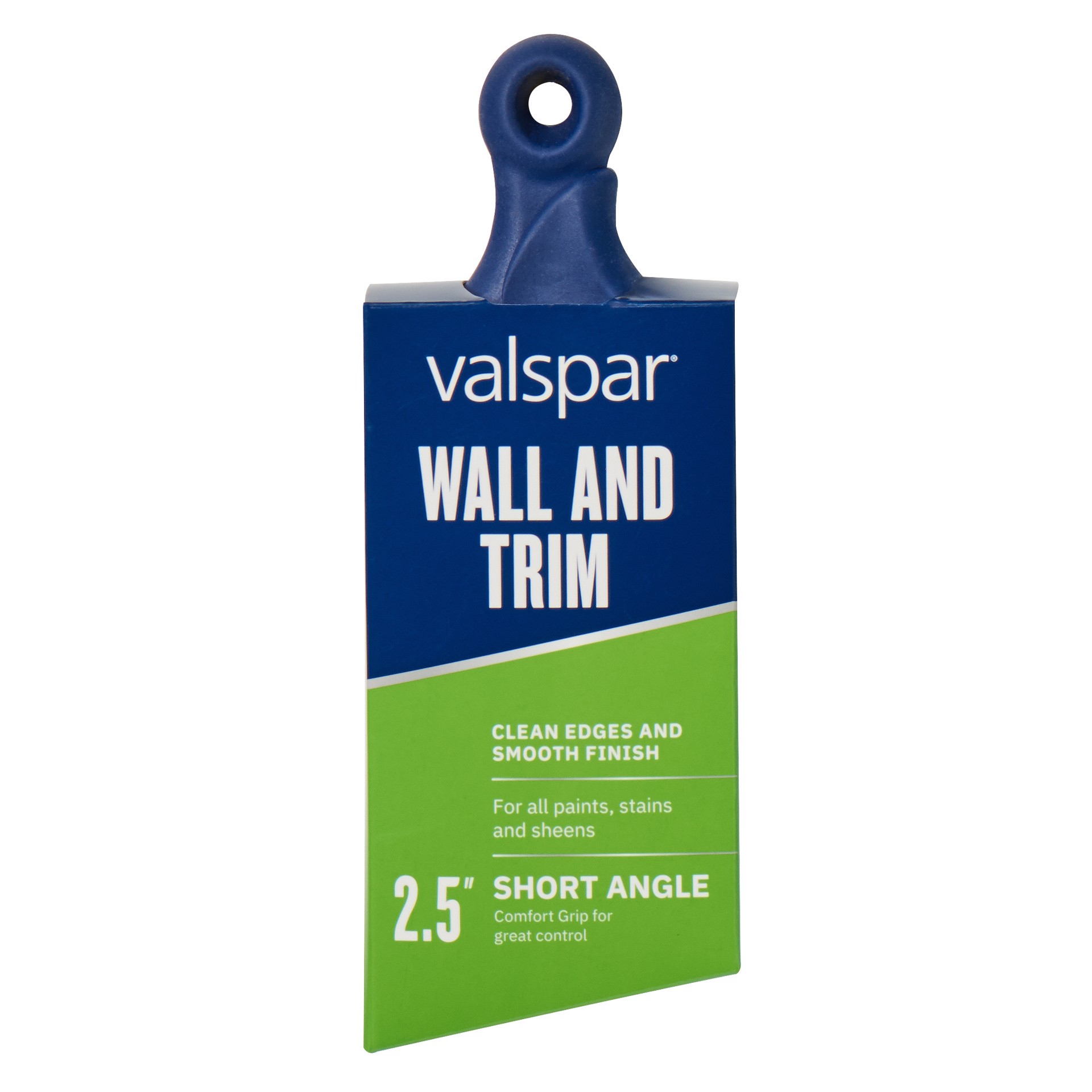slide 1 of 6, Valspar Wall and Trim 2-1/2-in Reusable Angle Wall Trim Brush, 1 ct