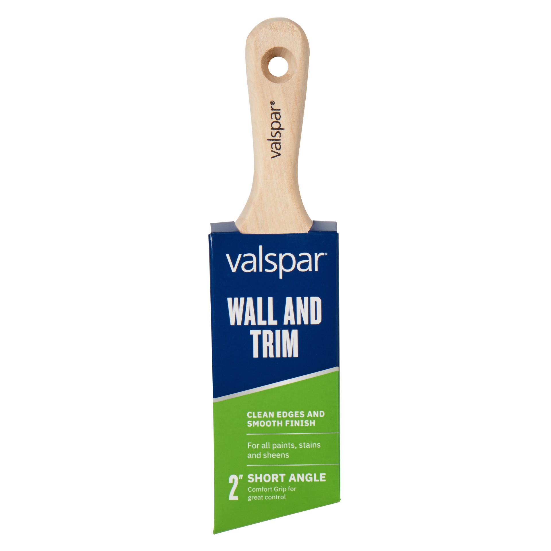 slide 1 of 6, Valspar Wall and Trim 2-in Reusable Angle Wall Trim Brush, 1 ct