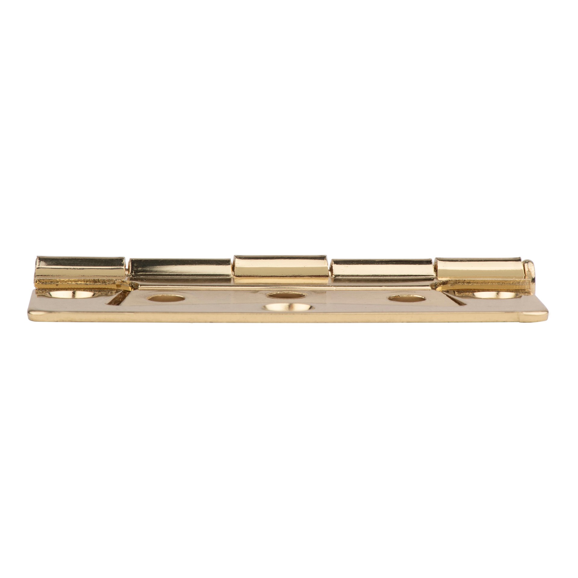 slide 4 of 6, RELIABILT 3-in Polished brass Non-Mortise Bi-Fold Door Hinge, 1 ct
