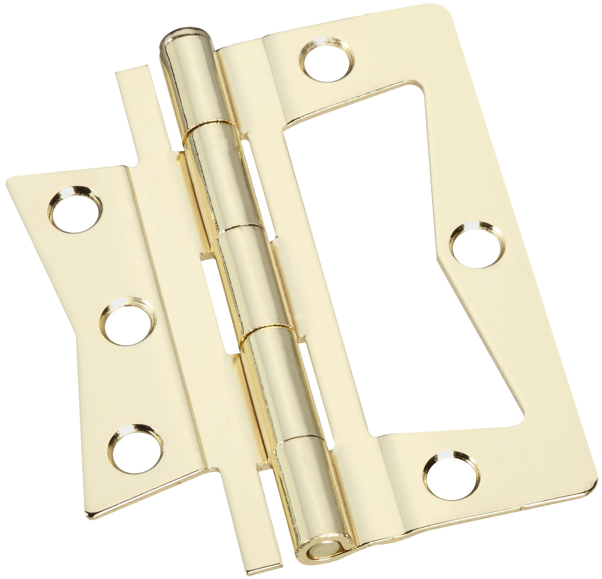slide 1 of 6, RELIABILT 3-in Polished brass Non-Mortise Bi-Fold Door Hinge, 1 ct