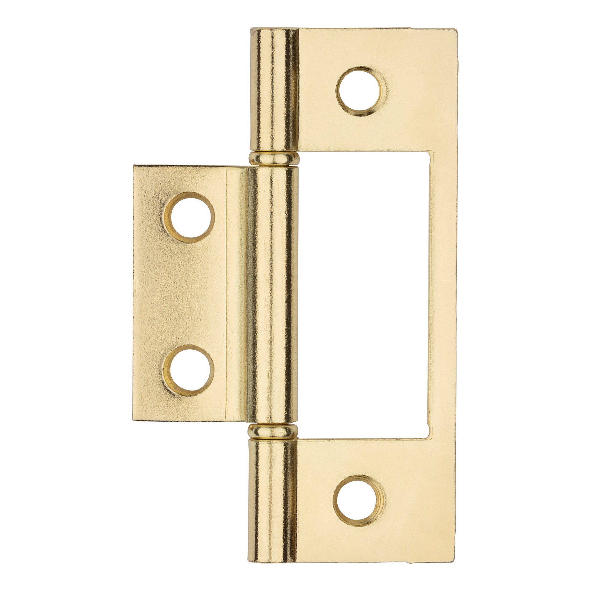slide 2 of 6, RELIABILT 3-in Polished brass Non-Mortise Bi-Fold Door Hinge 2 -Pack, 1 ct
