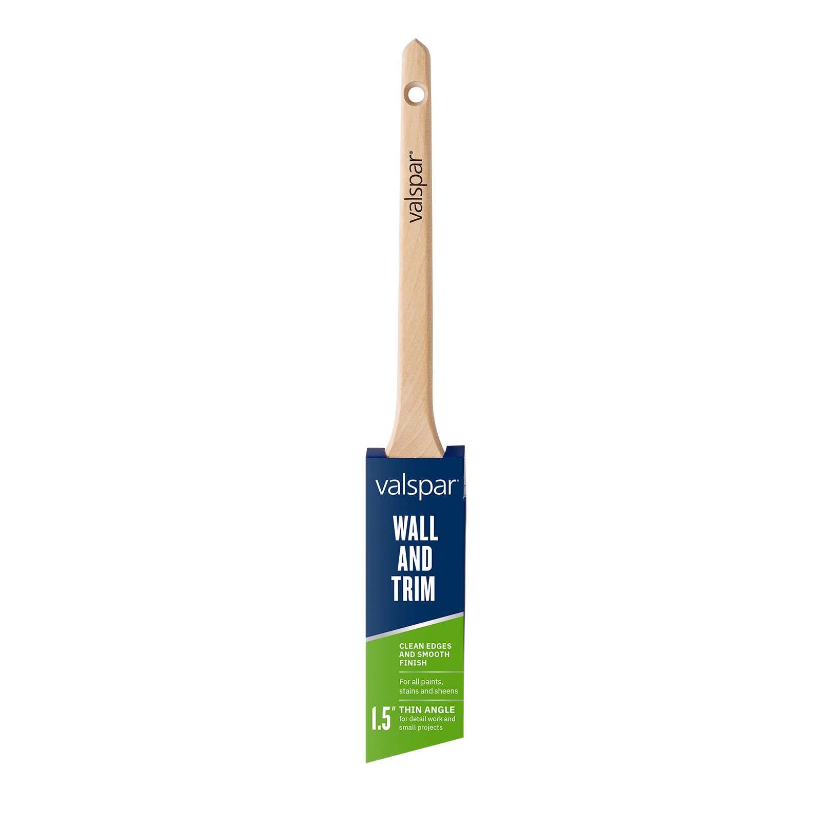 slide 1 of 6, Valspar Wall and Trim 1-1/2-in Reusable Angle Wall Trim Brush, 1 ct