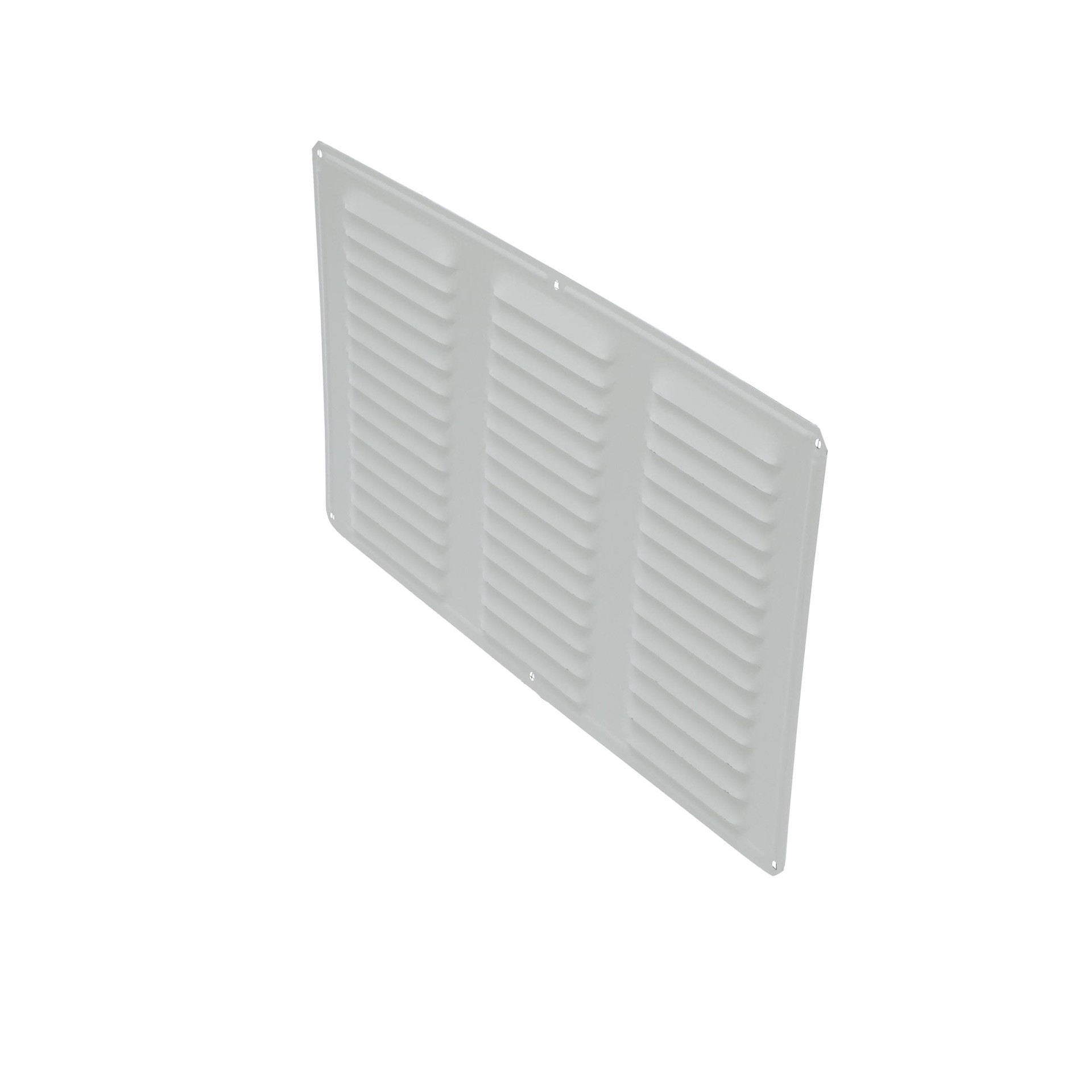 slide 5 of 6, Air Vent 8-in x 16-in White Aluminum Soffit Vent, 1 ct