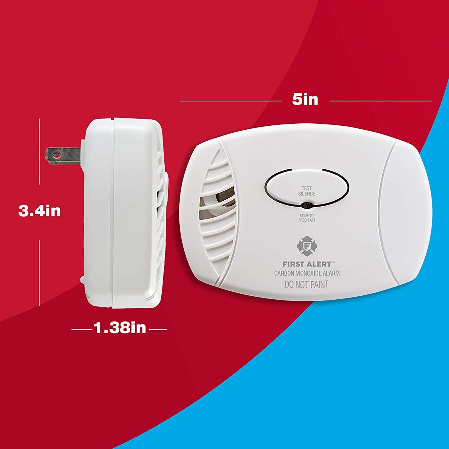slide 5 of 6, First Alert Plug-in Carbon Monoxide Detector, 1 ct