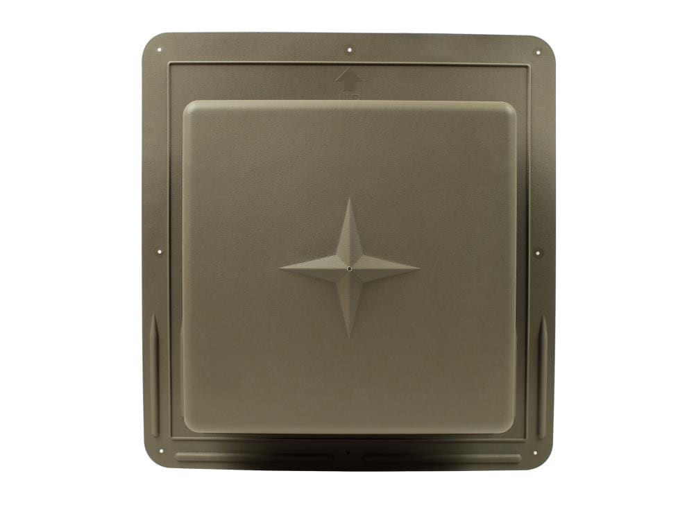 slide 3 of 6, Air Vent RVP61 WeatherWood Plastic Square Roof Louver, 1 ct