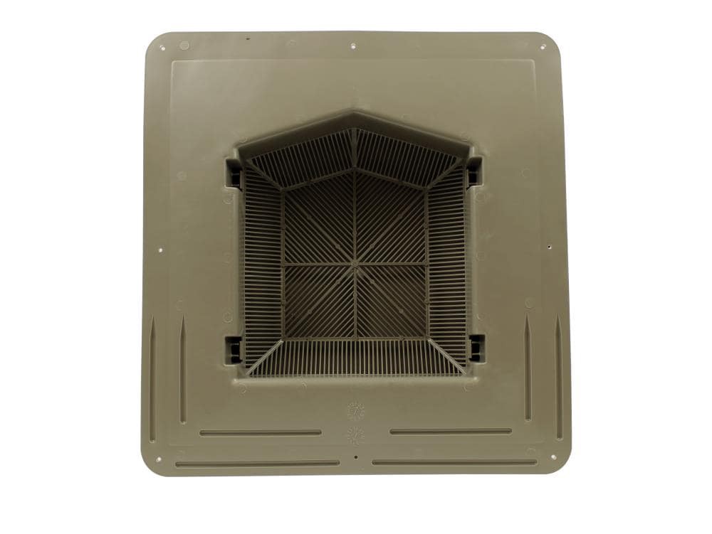 slide 4 of 6, Air Vent RVP61 WeatherWood Plastic Square Roof Louver, 1 ct