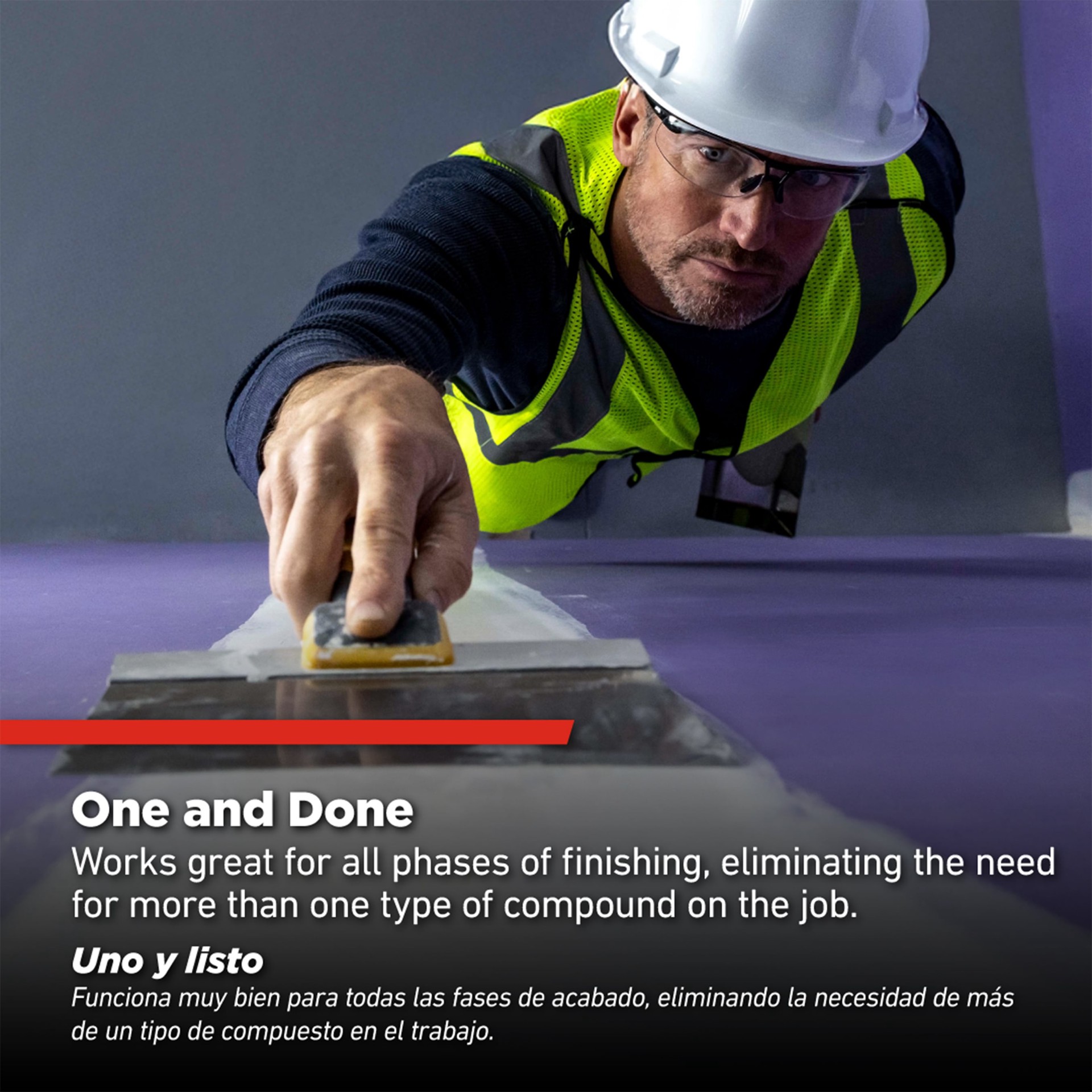 slide 4 of 6, ProForm 48 -lbs Premixed All-purpose Drywall Joint Compound, 1 ct