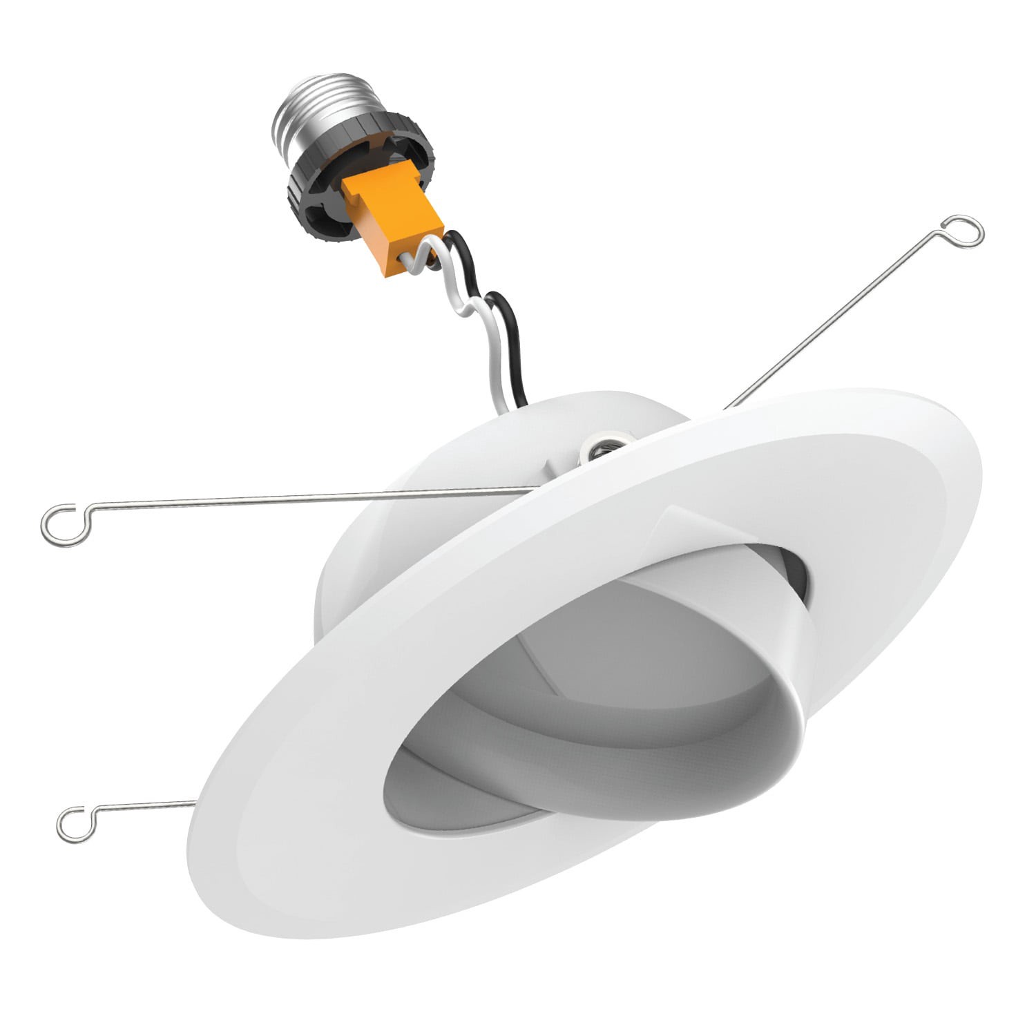 slide 2 of 6, GE Reveal White 5-in or 6-in 650.0 -Lumens Color-enhancing Round Dimmable LED Damp rated Recessed Downlight, 1 ct