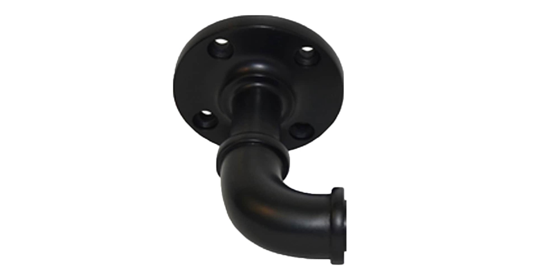 slide 4 of 6, allen + roth 72-in to 144-in Black Steel Single Curtain Rod, 1 ct