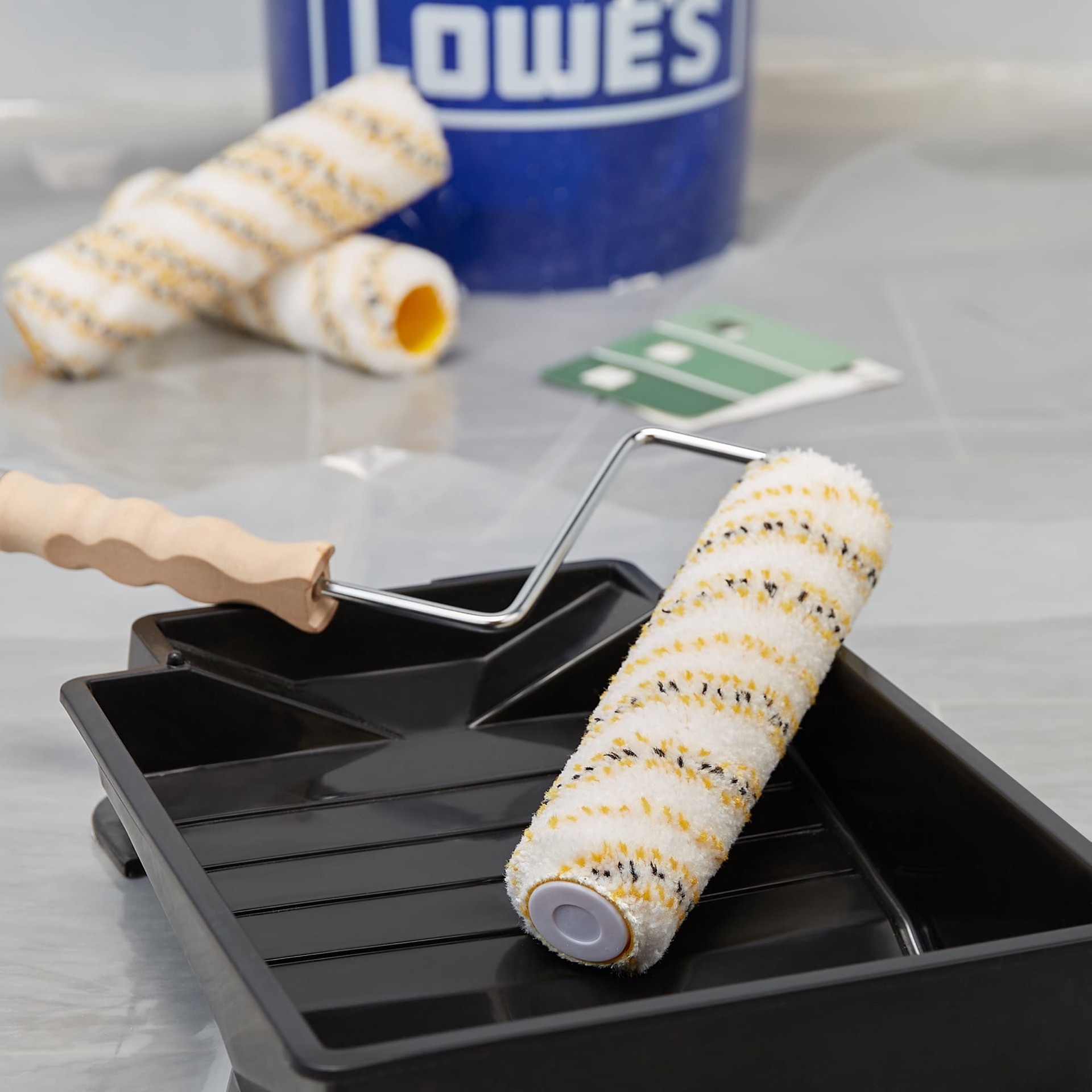 slide 2 of 6, WHIZZ 3 -Pack 9.0-in x 1/2-in Nap MAXIMUS Siding, Porches, and Walls Standard Woven Paint Roller Cover, 1 ct