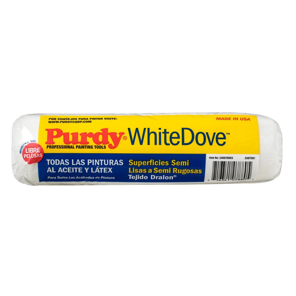 slide 1 of 6, Purdy 9-in x 1/2-in Nap WhiteDove Standard Woven Paint Roller Cover, 1 ct