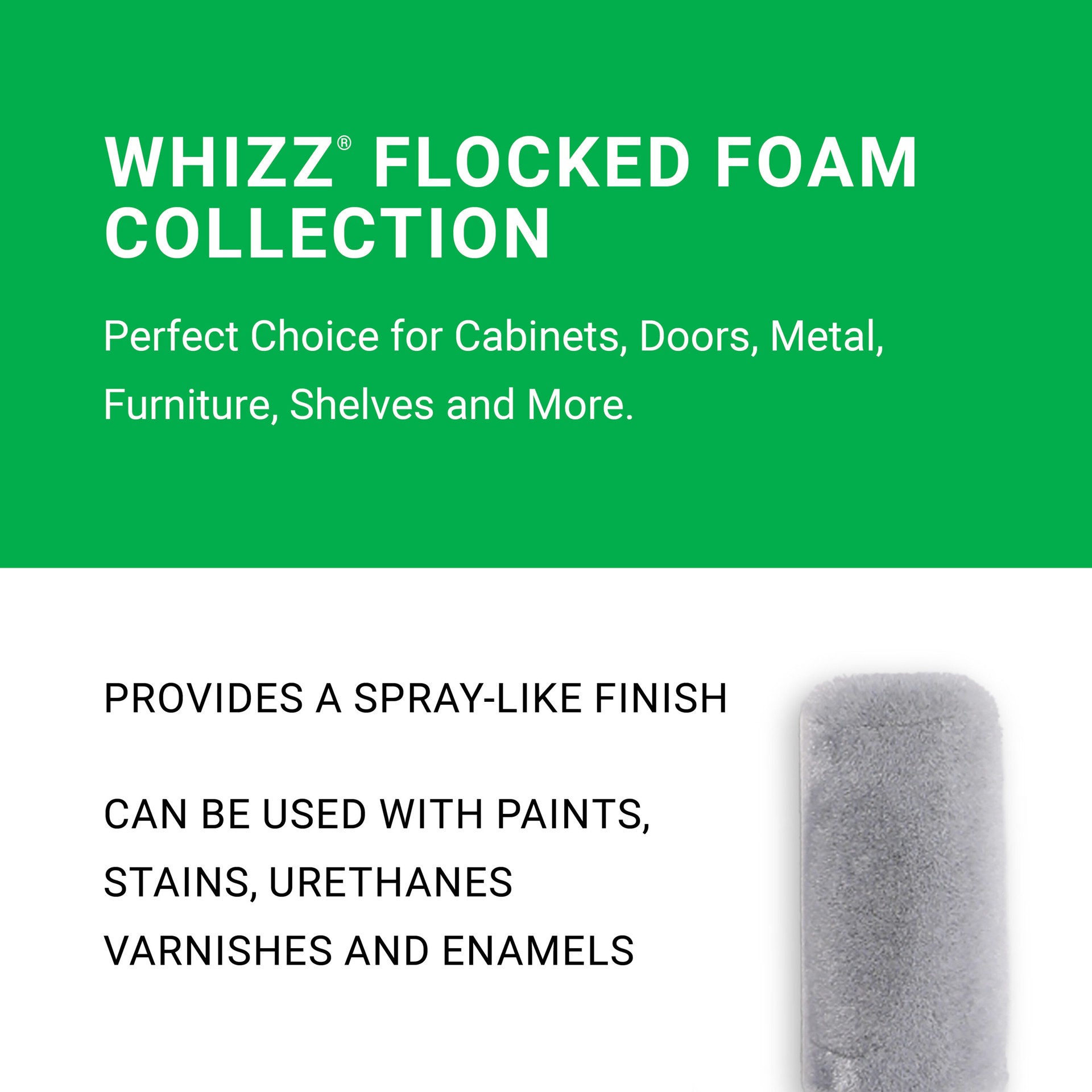 slide 6 of 6, WHIZZ 2 -Pack 4-in x (foam) Nap Cabinets, Doors, and More, 1 ct