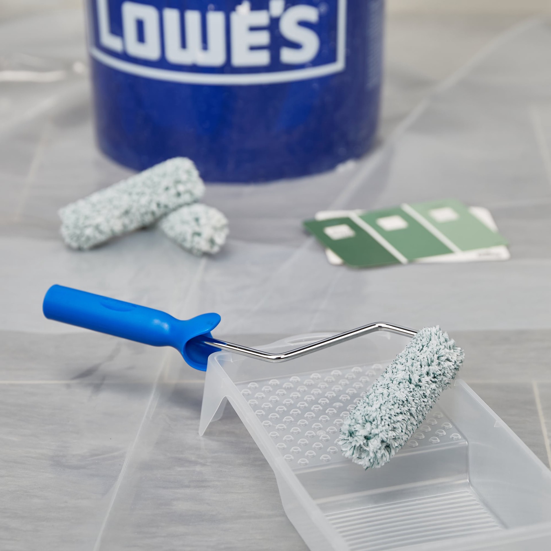 slide 2 of 6, WHIZZ 4-in x 3/8-in Nap MICROLON Ceilings and Walls, 1 ct